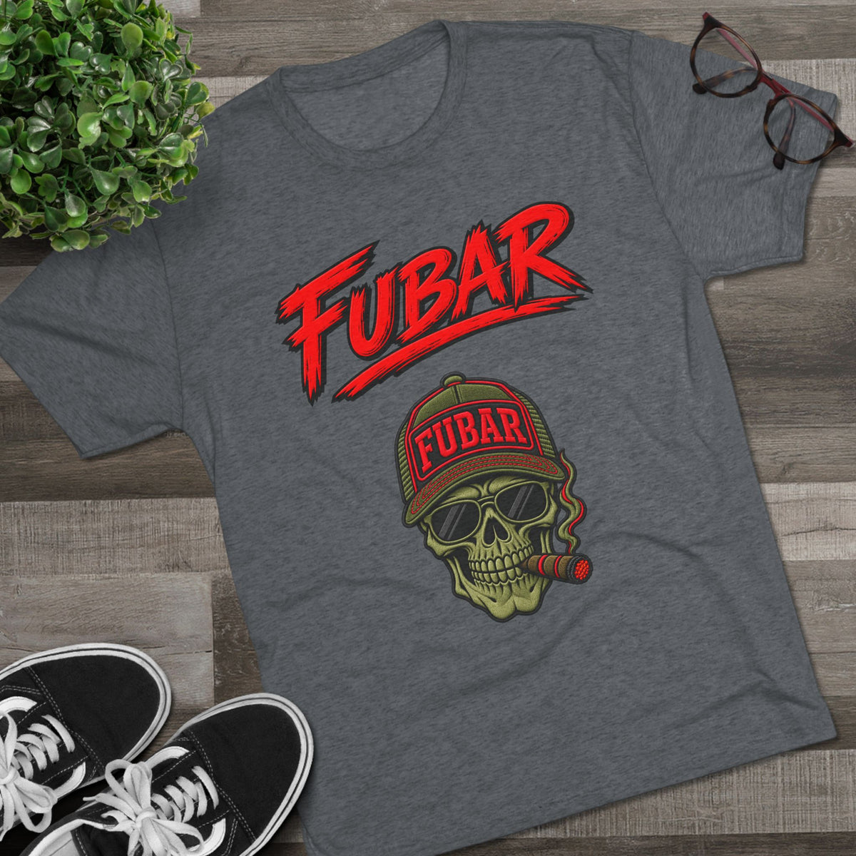 FUBAR Skull & Crest Tee