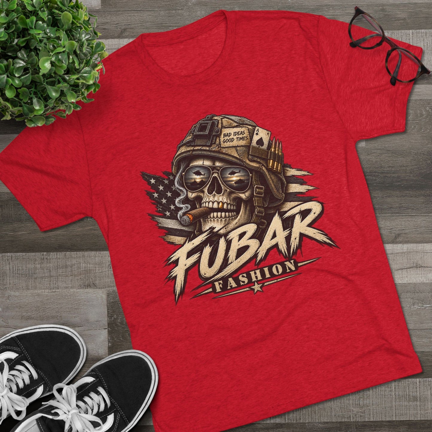 YAT YAS back-military shirt