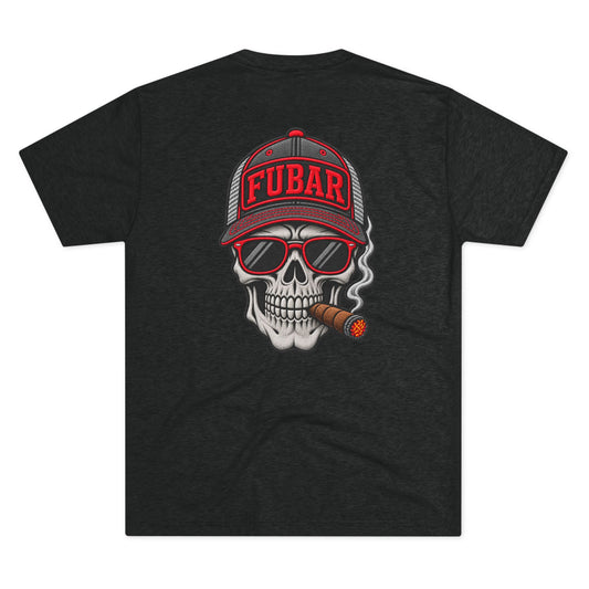 Classic FUBAR Skull (Black Tee)
