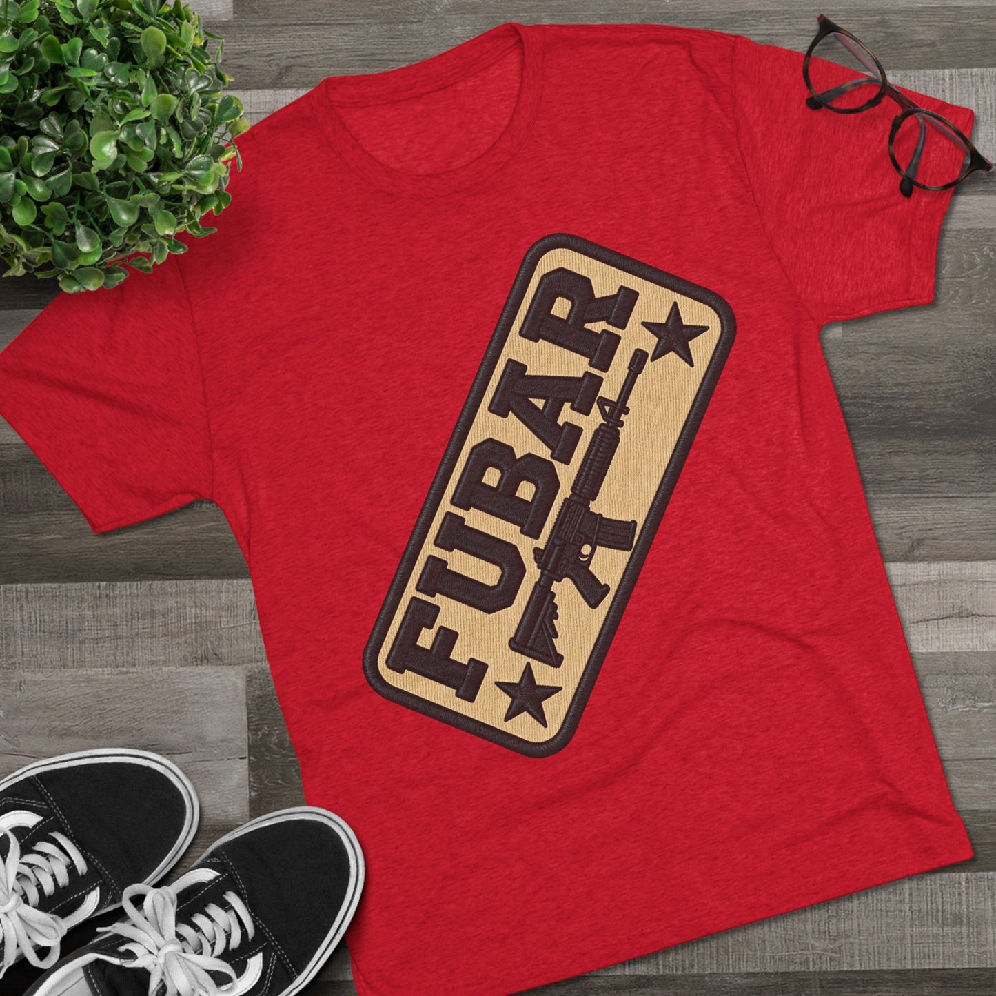 Fubar Front-Support Our Troops Pinup on Back
