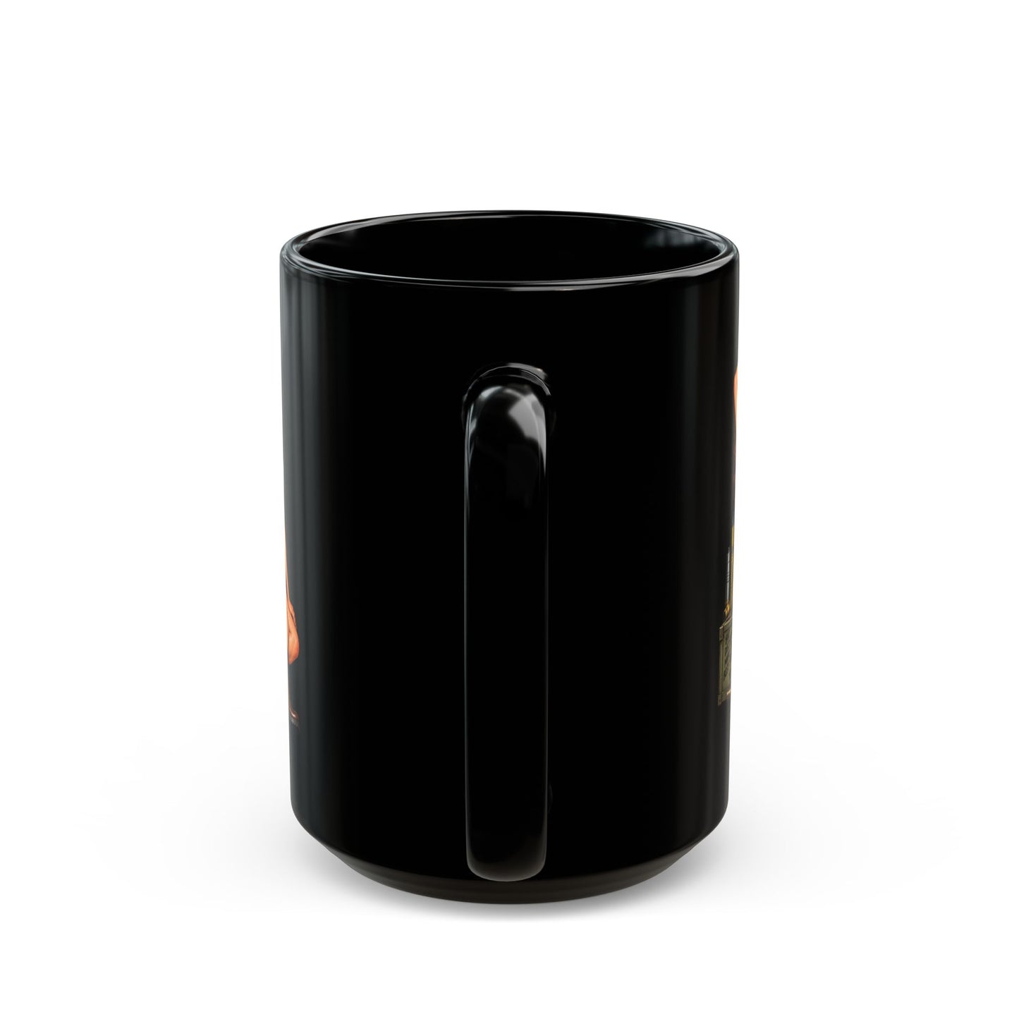 Support Our Troops Pin-Up Black Mug (11oz & 15oz)