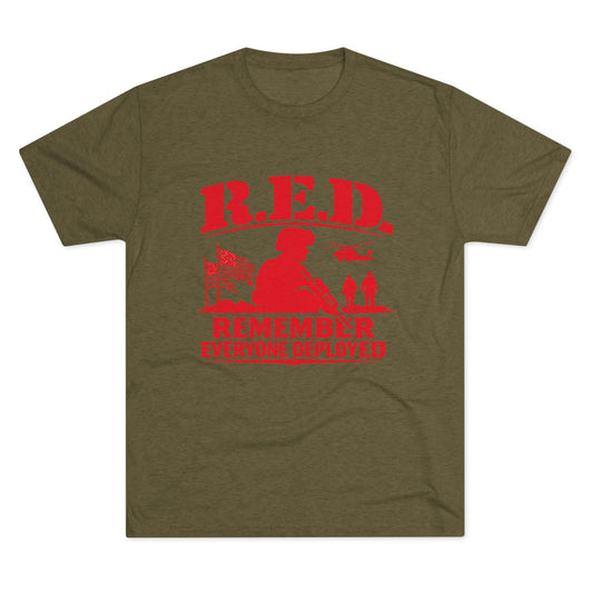 Remember Everyone Deployed (R.E.D.) Military Tribute (T-Shirt)