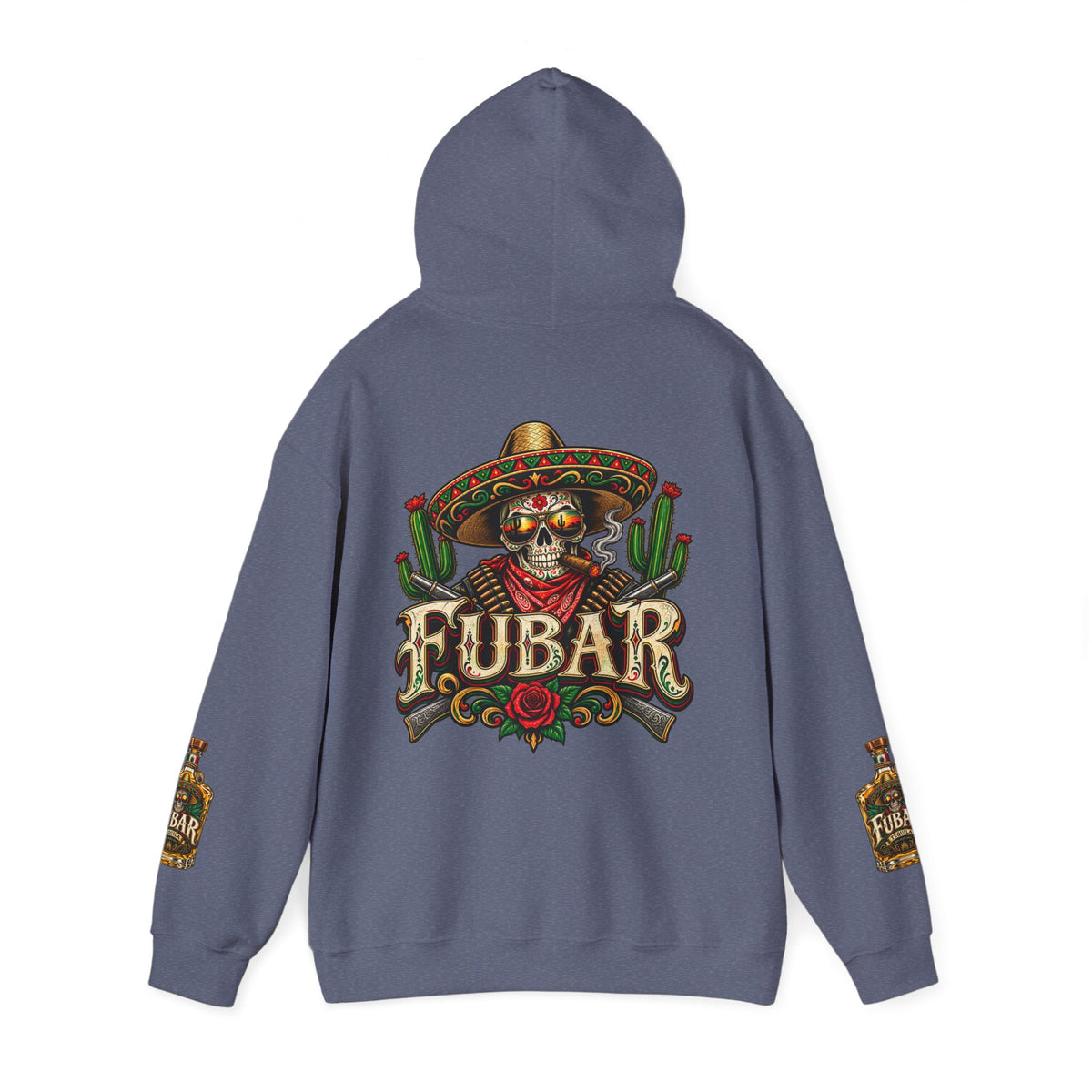 FUBAR Skull Hoodie – Day of the Dead Party Pullover