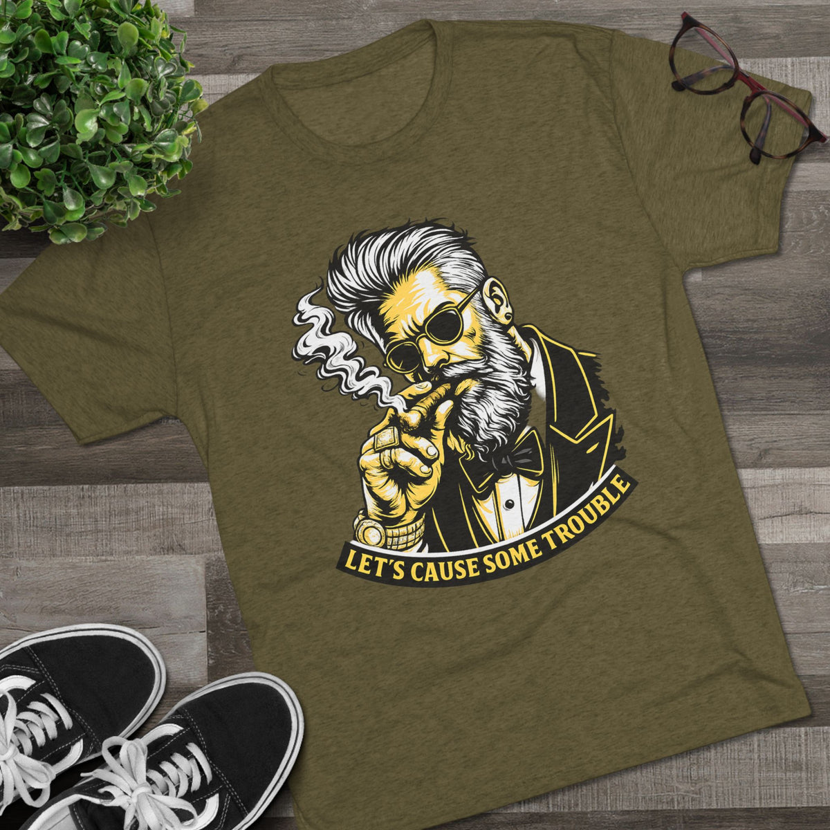 "Let’s Cause Some Trouble" Crewneck (FUBAR Back)