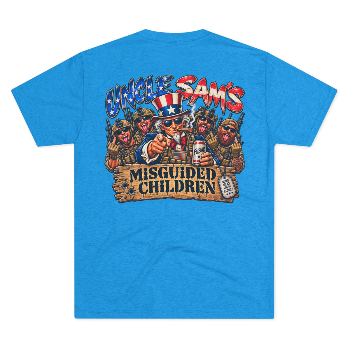 (Back Side) Uncle Sam's Misguided Children Graphic Tee