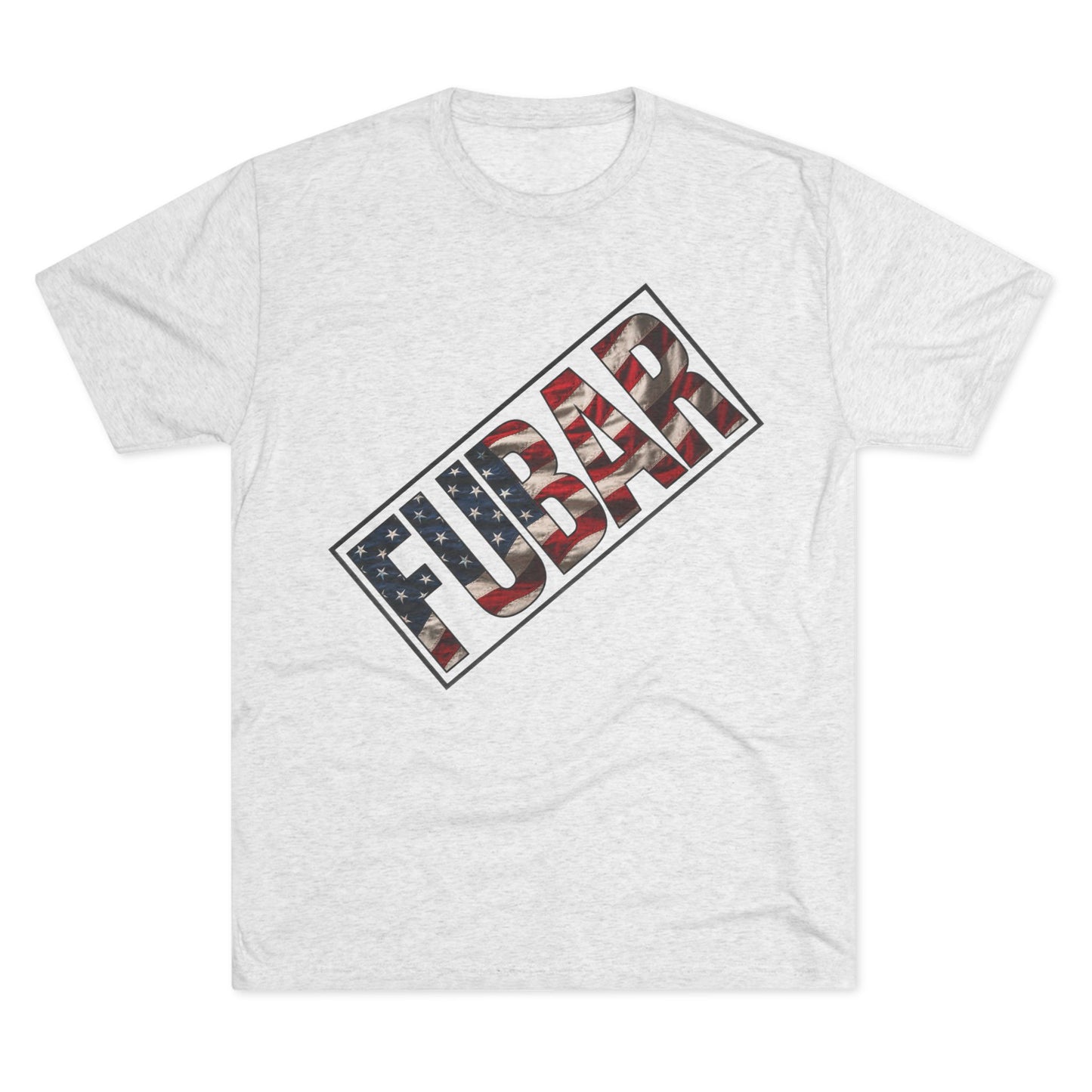 FUBAR Vintage Military Graphic Tee — American Flag Patch Design