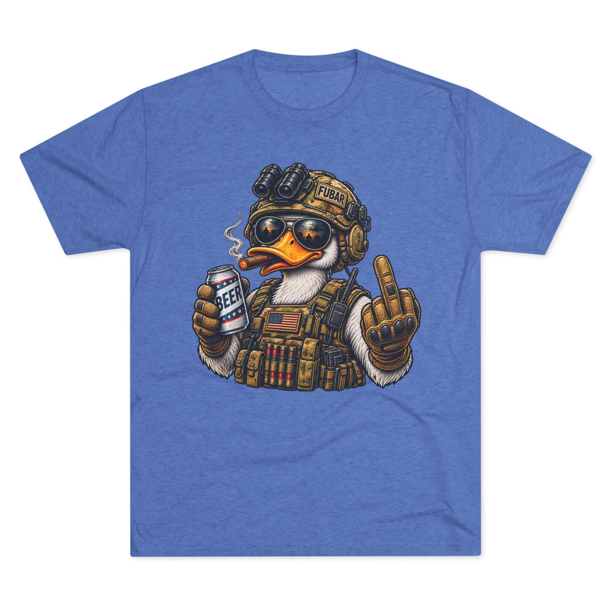 Tactical Duck Graphic Tee with 'FUBAR' Crest