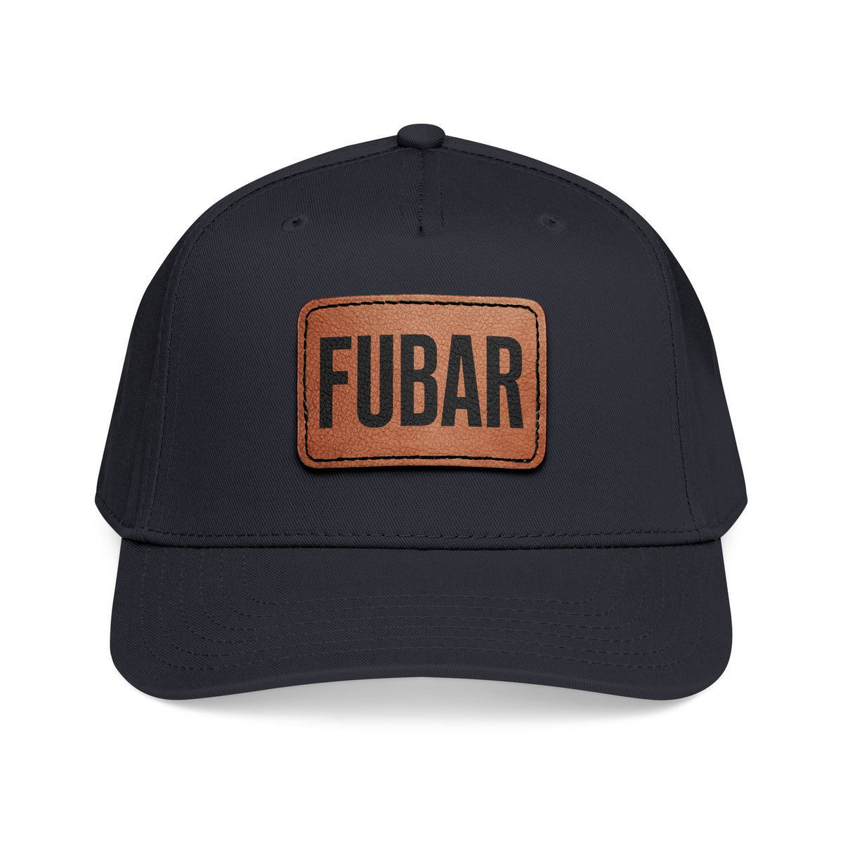 FUBAR Classic Leather Patch Hat