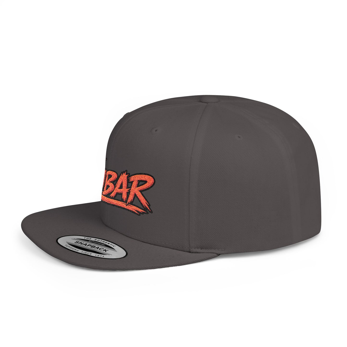 FUBAR Retro Script Flat Bill Snapback Hat
