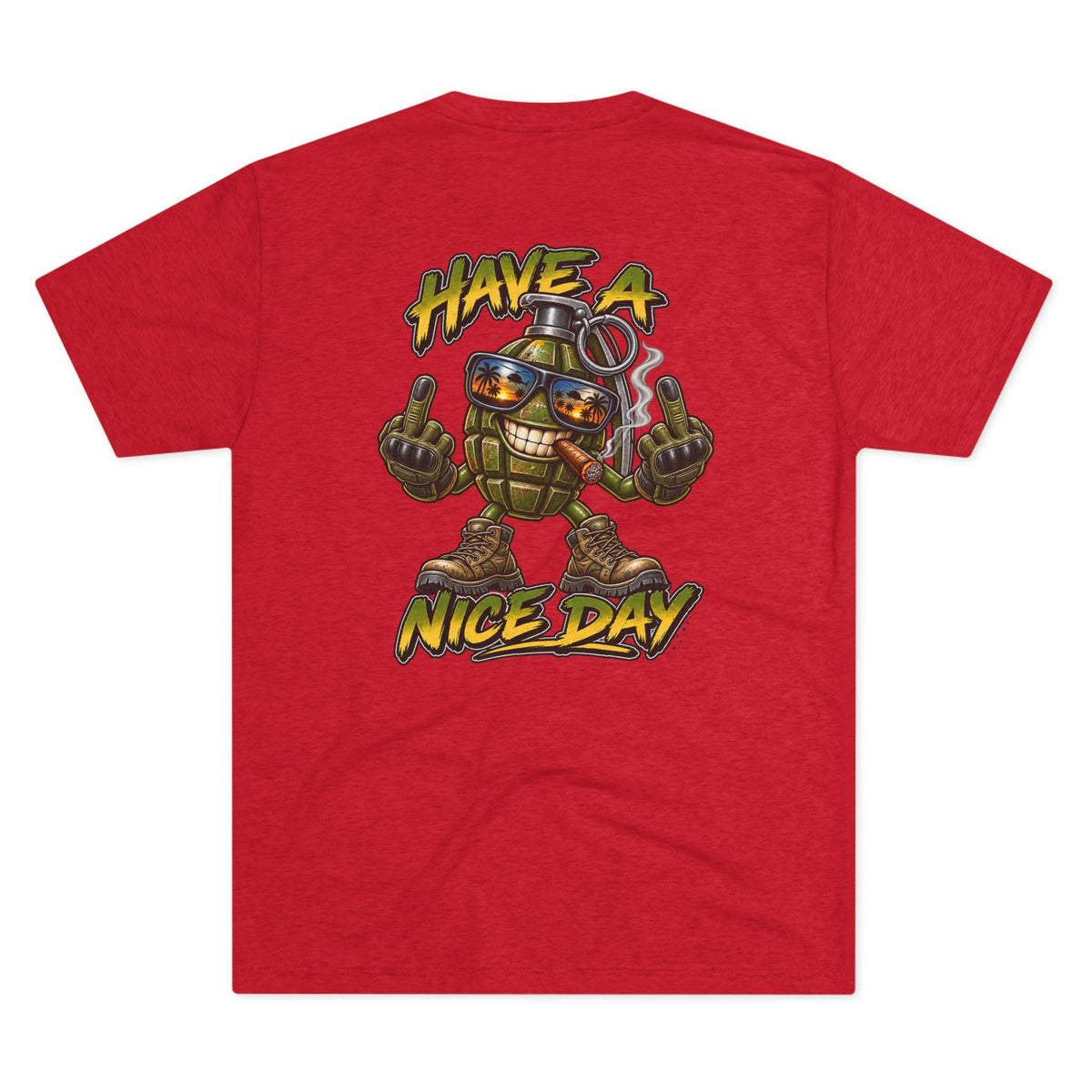 'Send It' RPG Girl & 'Have a Nice Day' Grenade Graphic