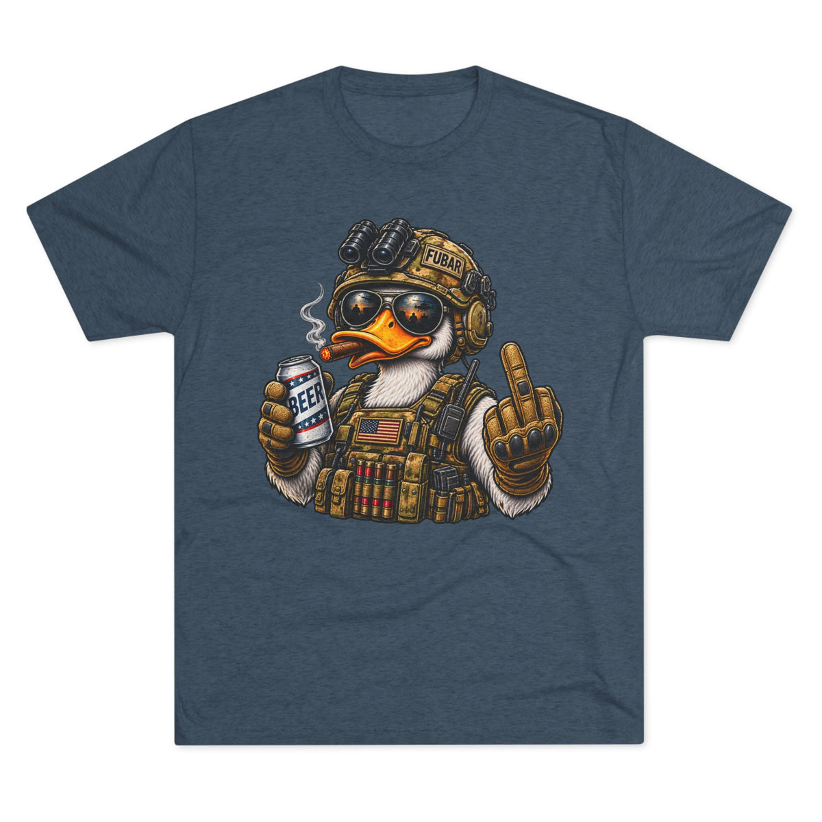 Tactical Duck Graphic Tee with 'FUBAR' Crest