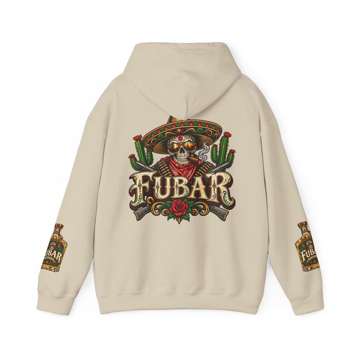 FUBAR Skull Hoodie – Day of the Dead Party Pullover