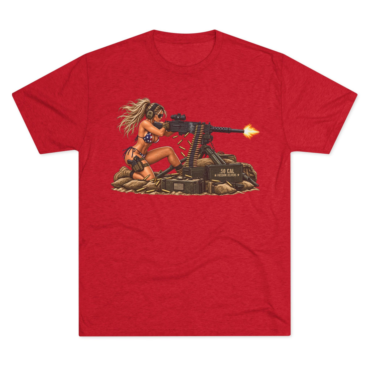 Machine Gun Pin-Up T-Shirt