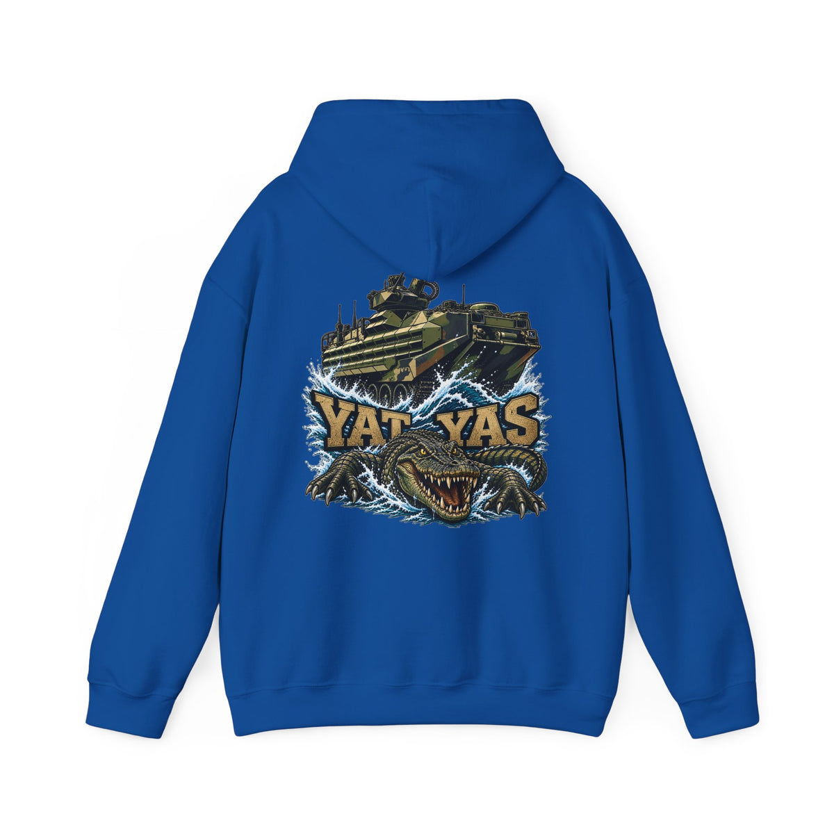 FUBAR Tactical Hoodie — "YAT YAS on Back" Graphic Pullover