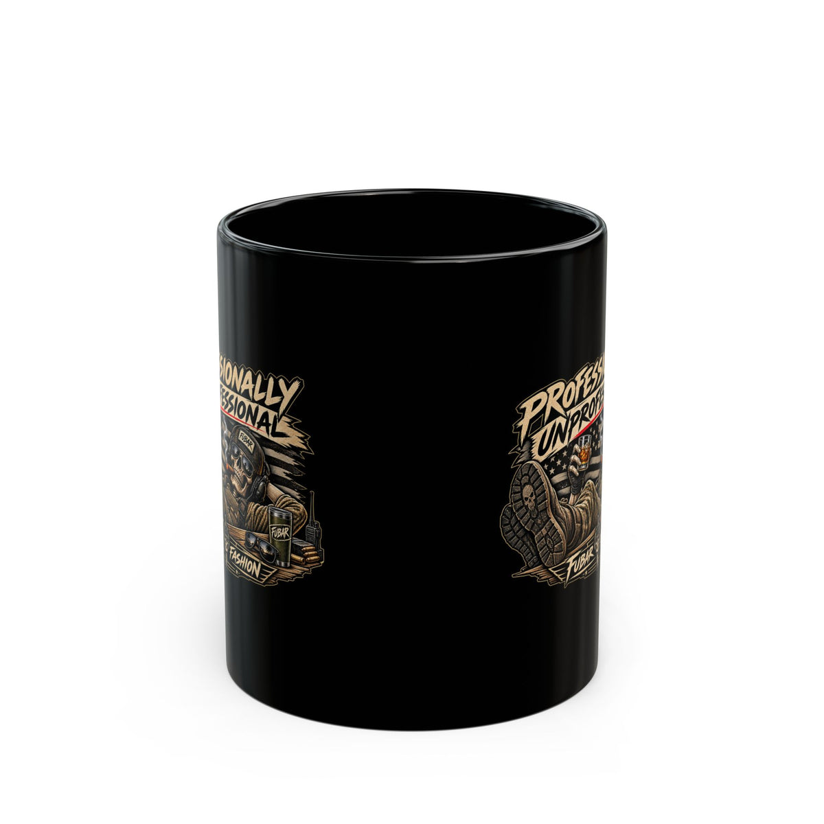 Professionally Unprofessional Skull Coffee Mug (11oz/15oz)