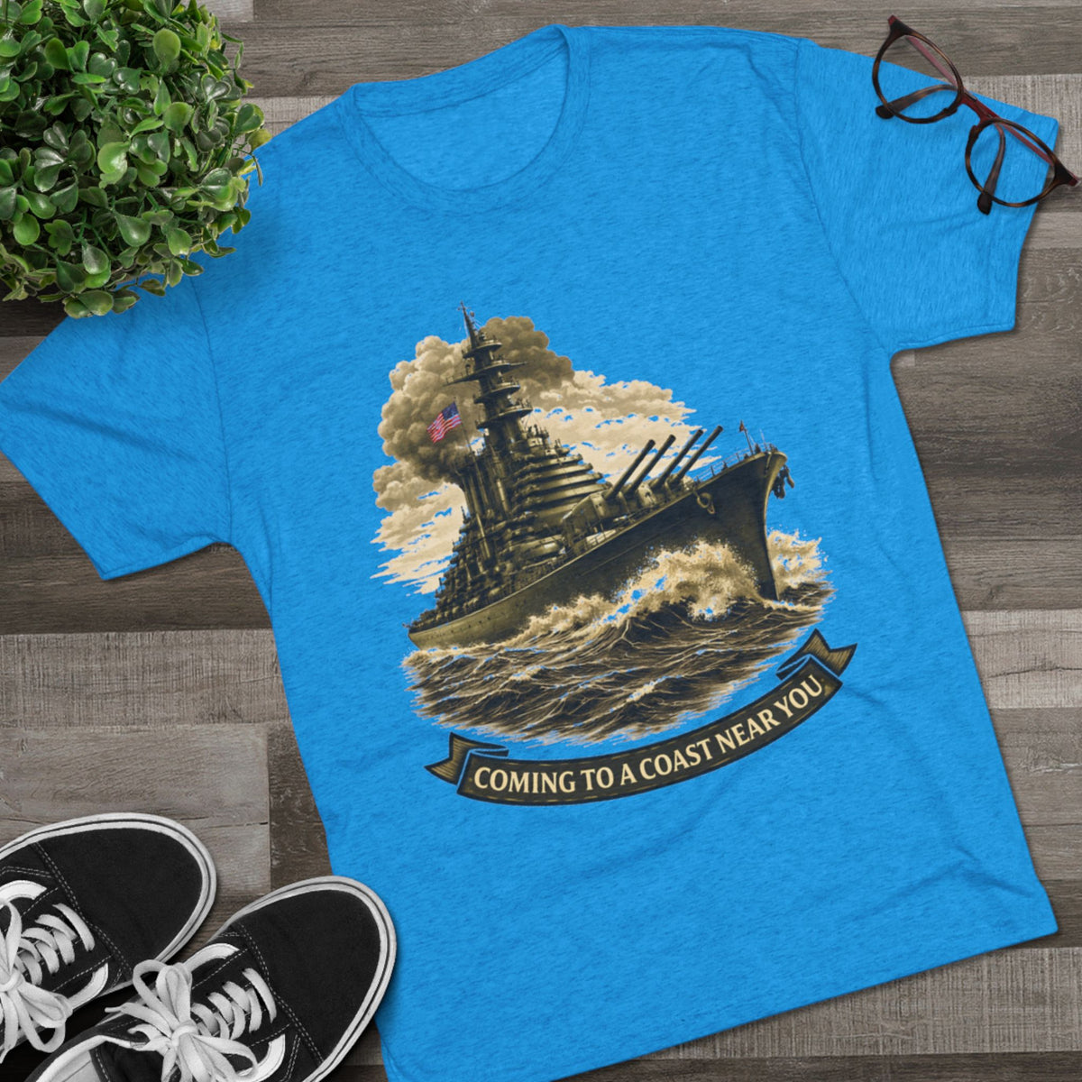 "Coming to a Coast Near You" Vintage Naval Graphic