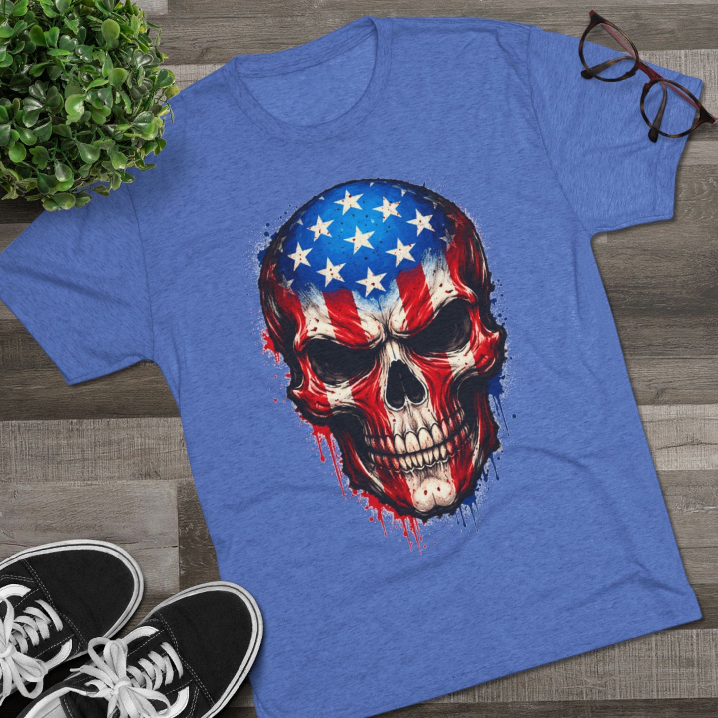 American Flag Skull T-Shirt — FUBAR Graphic Tee