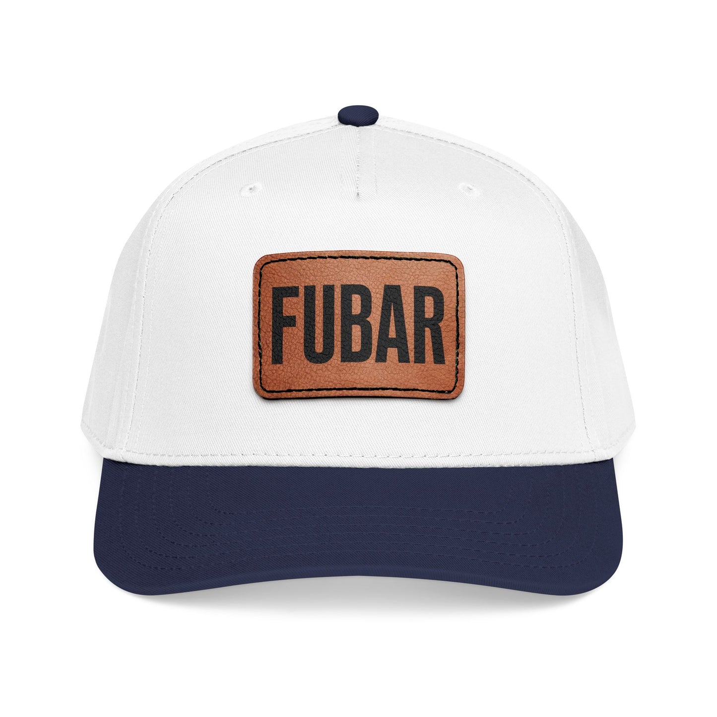 FUBAR Classic Leather Patch Hat