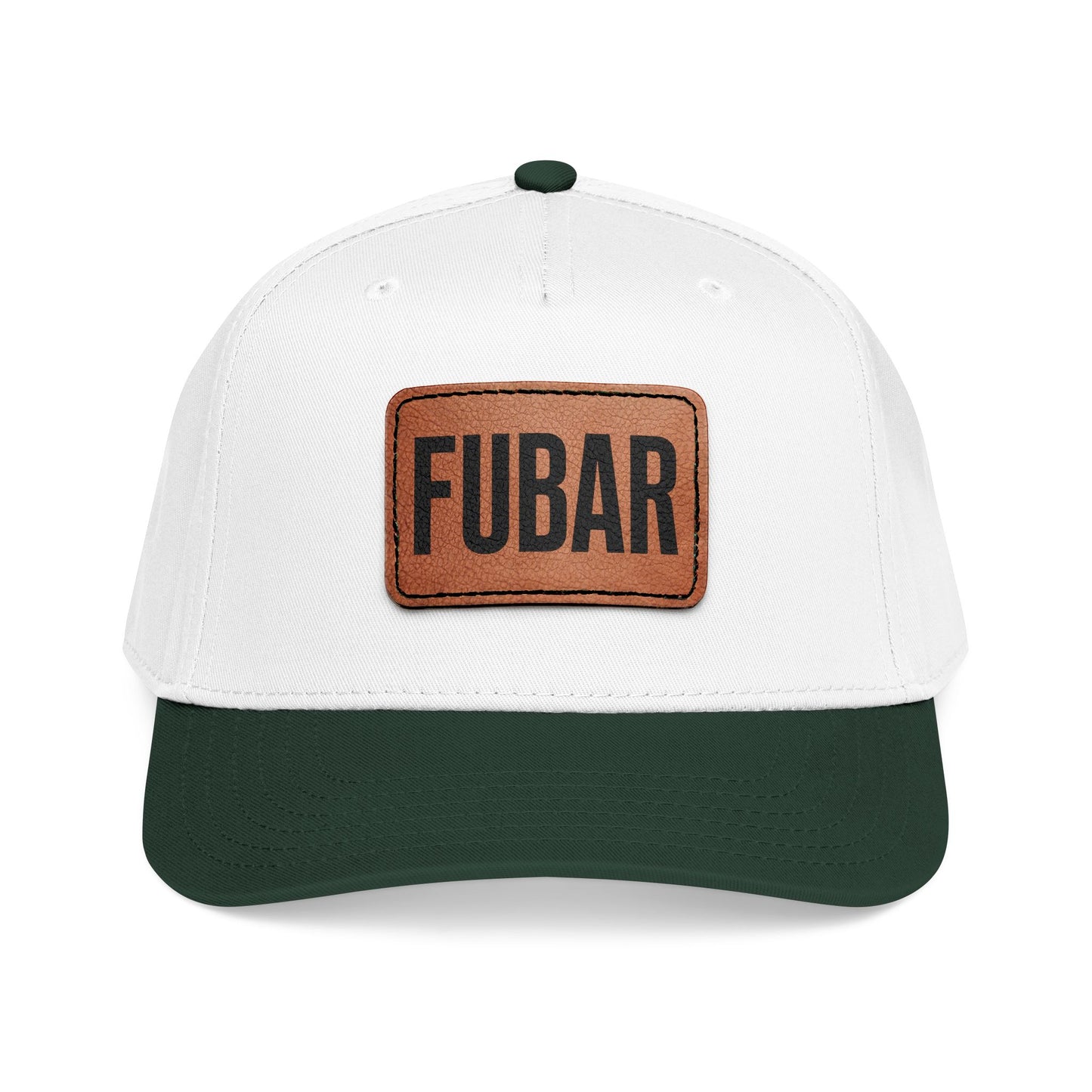 FUBAR Classic Leather Patch Hat