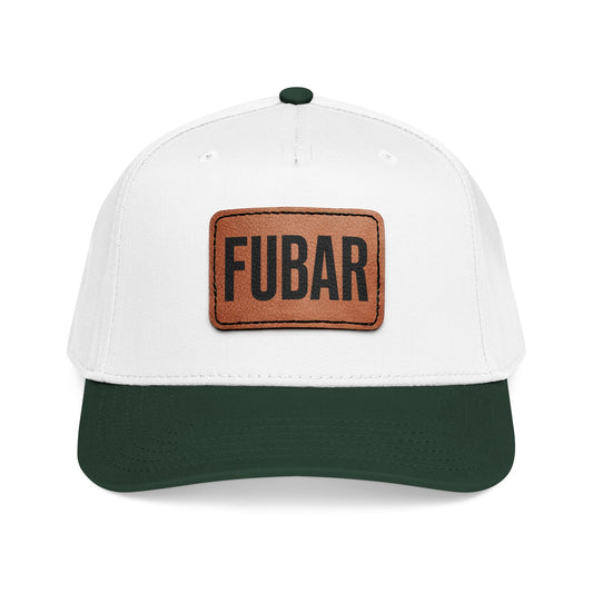 FUBAR Classic Leather Patch Hat