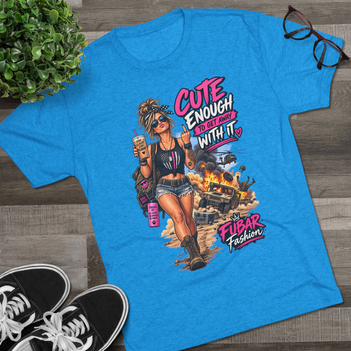 Women's Cute Enough To Get Away With It Tee