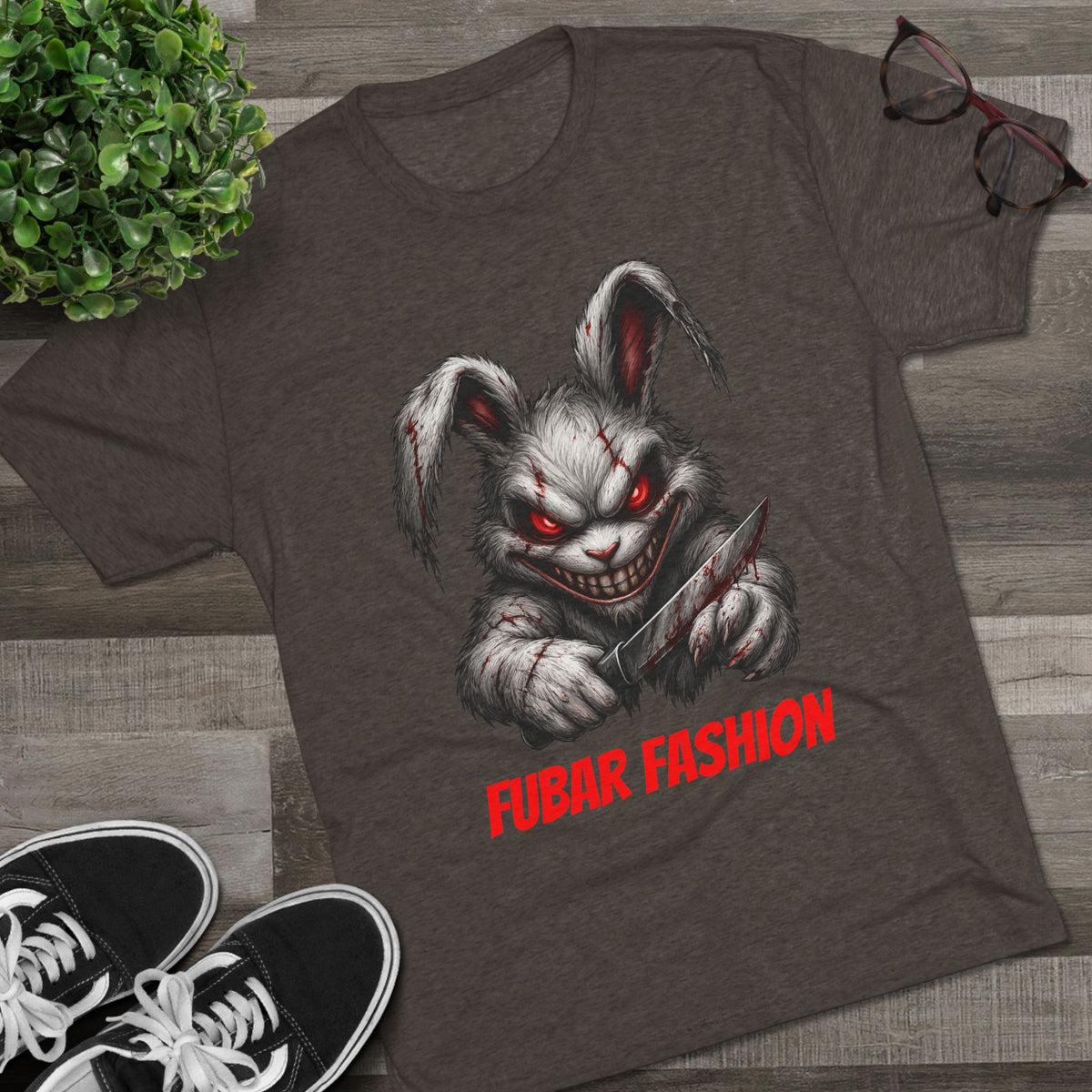 FUBAR Fashion Horror Bunny T‑Shirt