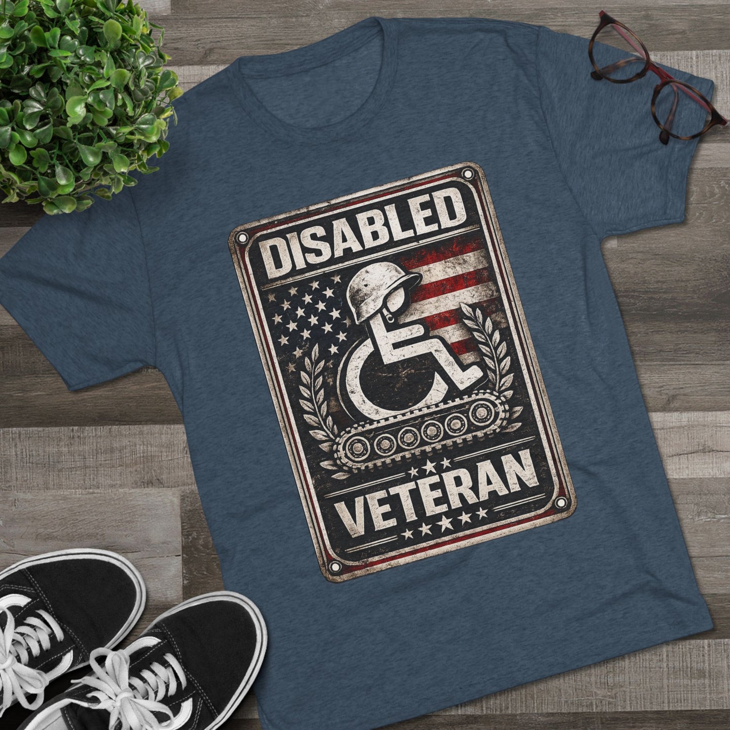 Disabled Veteran T-Shirt — I Say Random Offensive Shit” Back