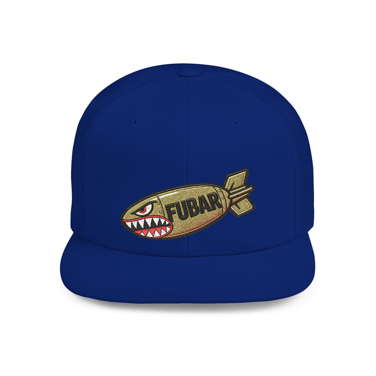 FUBAR Shark Bomber Patch Snapback Hat