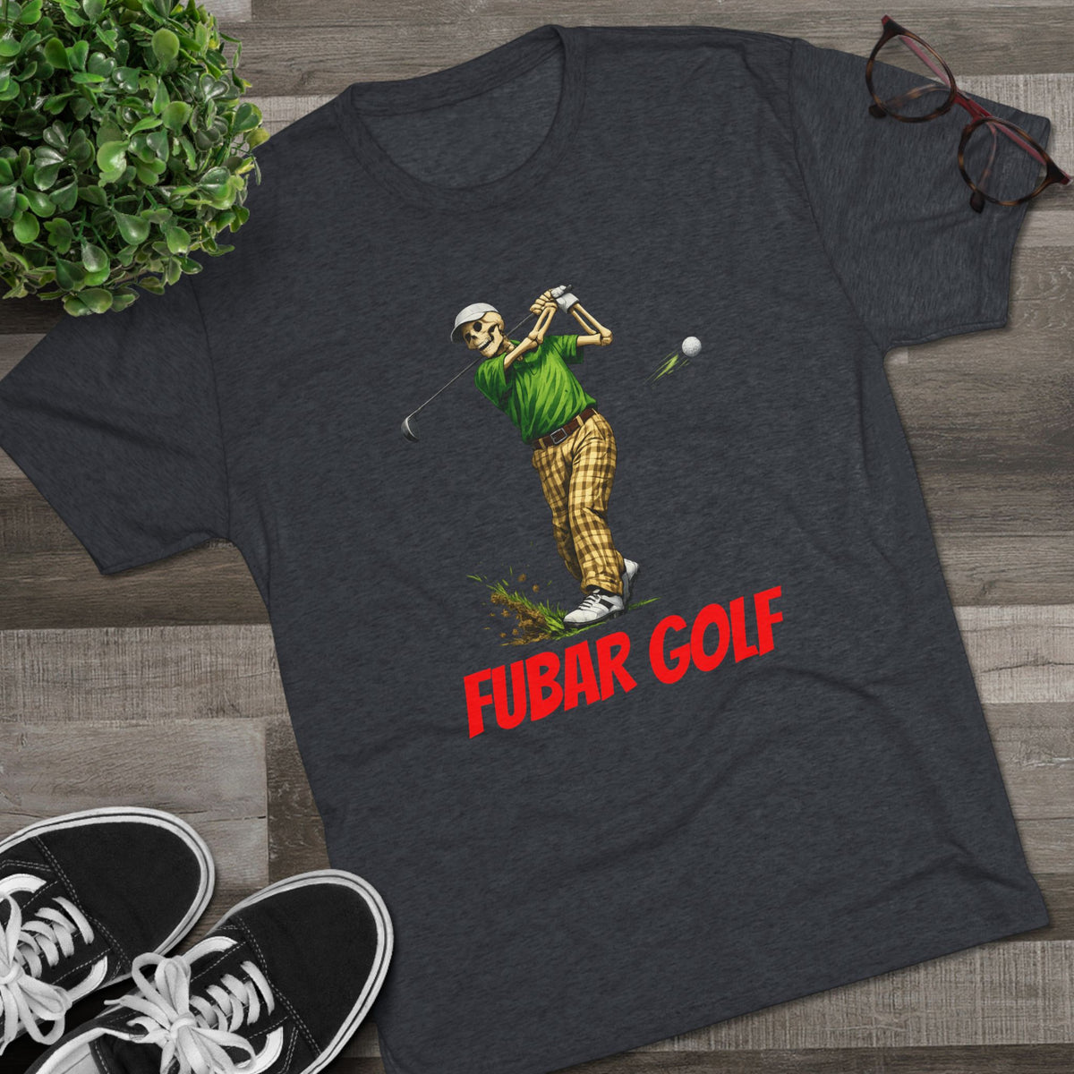 'FUBAR Golf' Vintage Golfer Graphic Tee