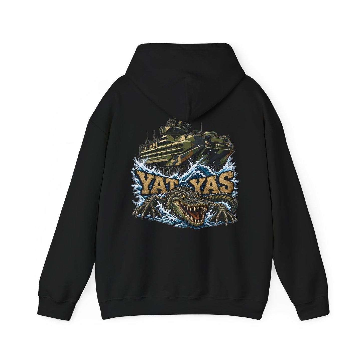 FUBAR Tactical Hoodie — "YAT YAS on Back" Graphic Pullover