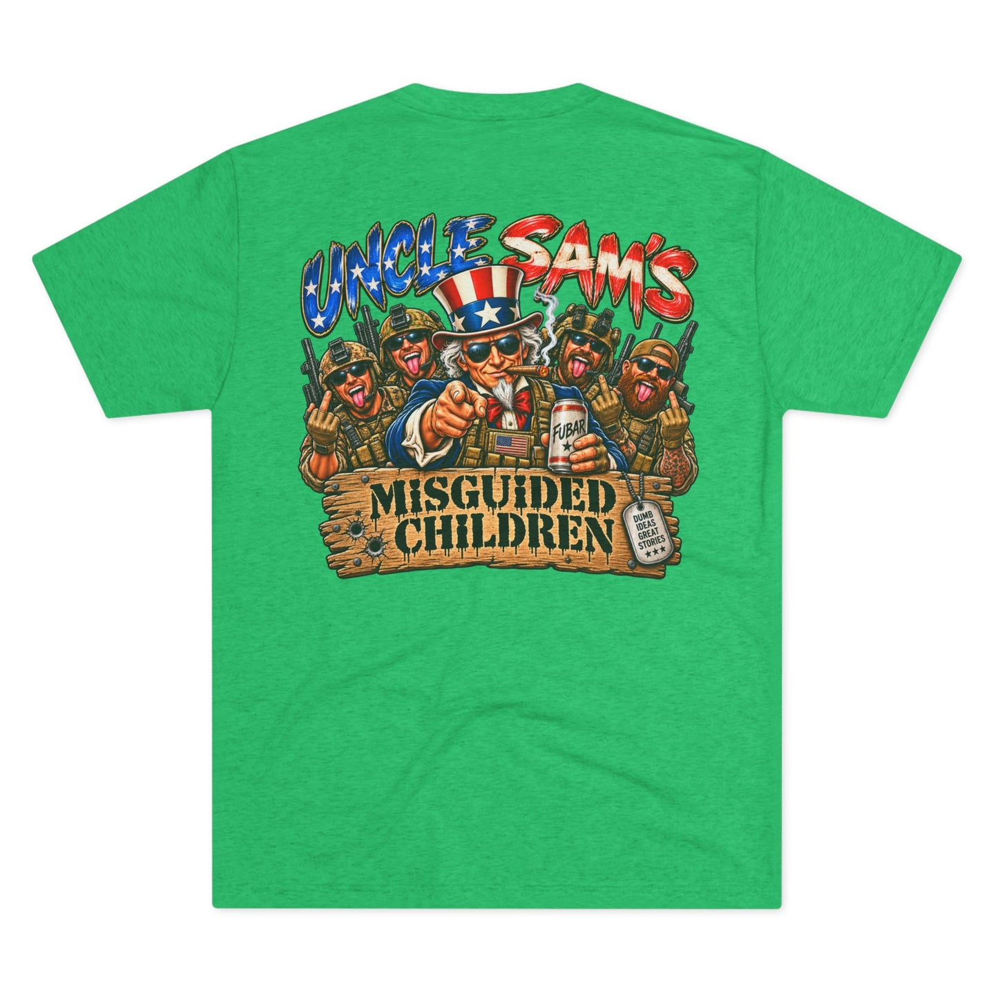 (Back Side) Uncle Sam's Misguided Children Graphic Tee