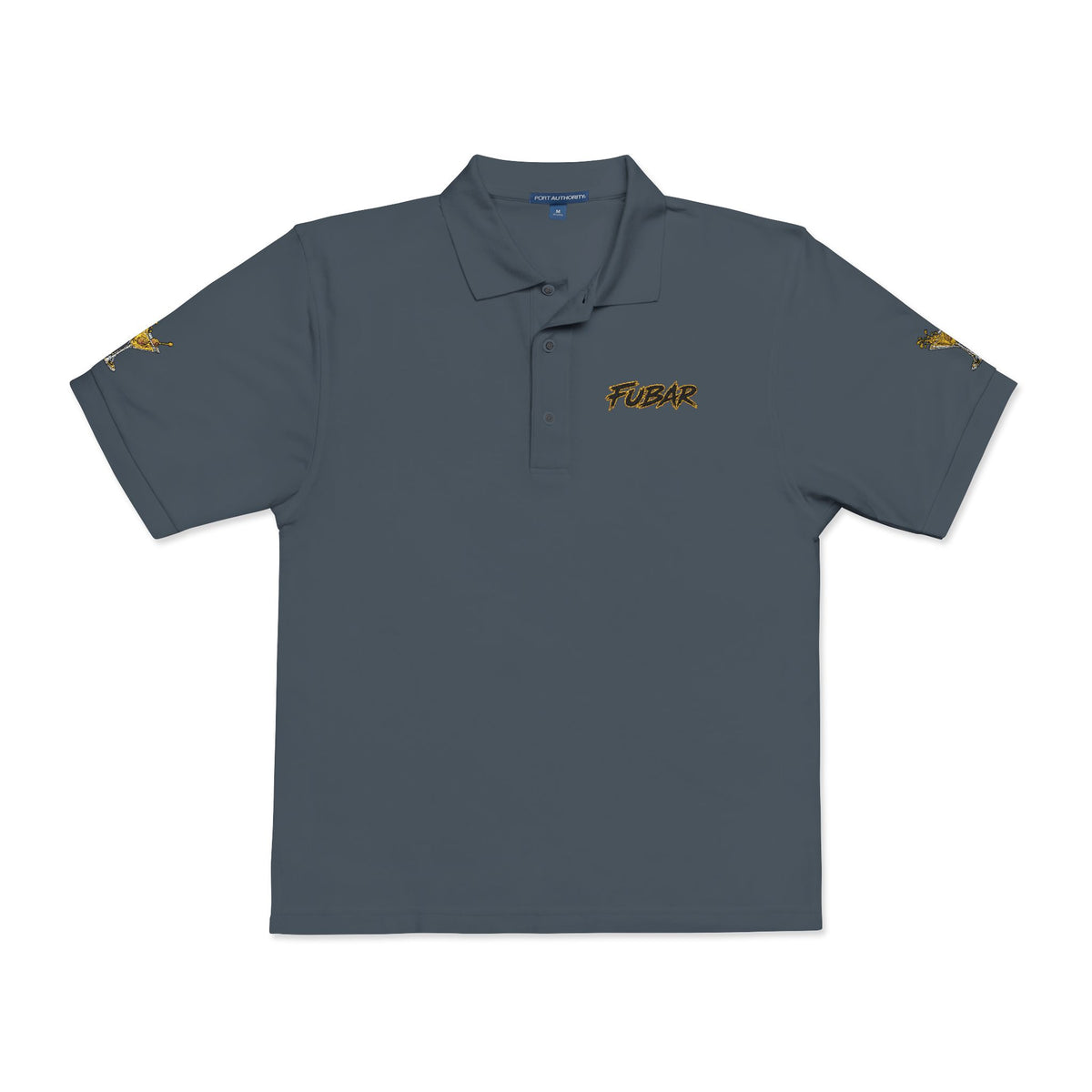 Embroidered 'Fubar" Logo Polo Shirt