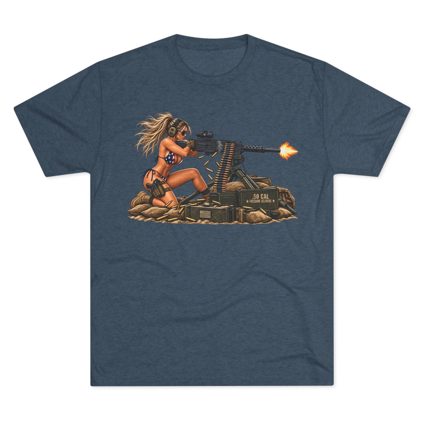 Machine Gun Pin-Up T-Shirt