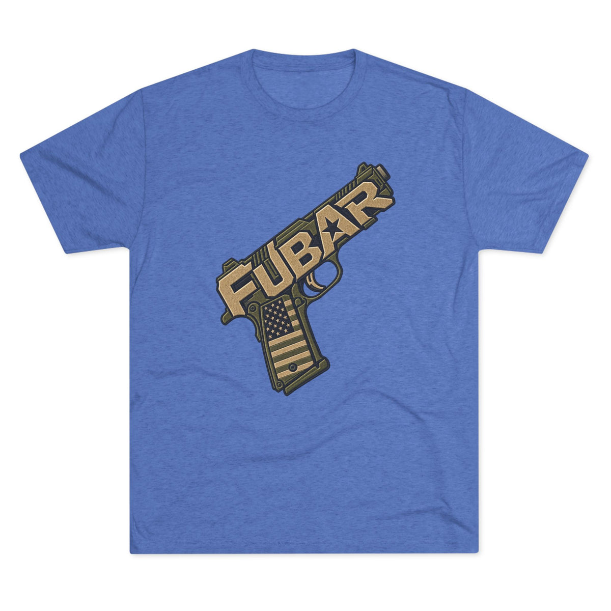 Fubar Military Flag Pistol Design Shirt