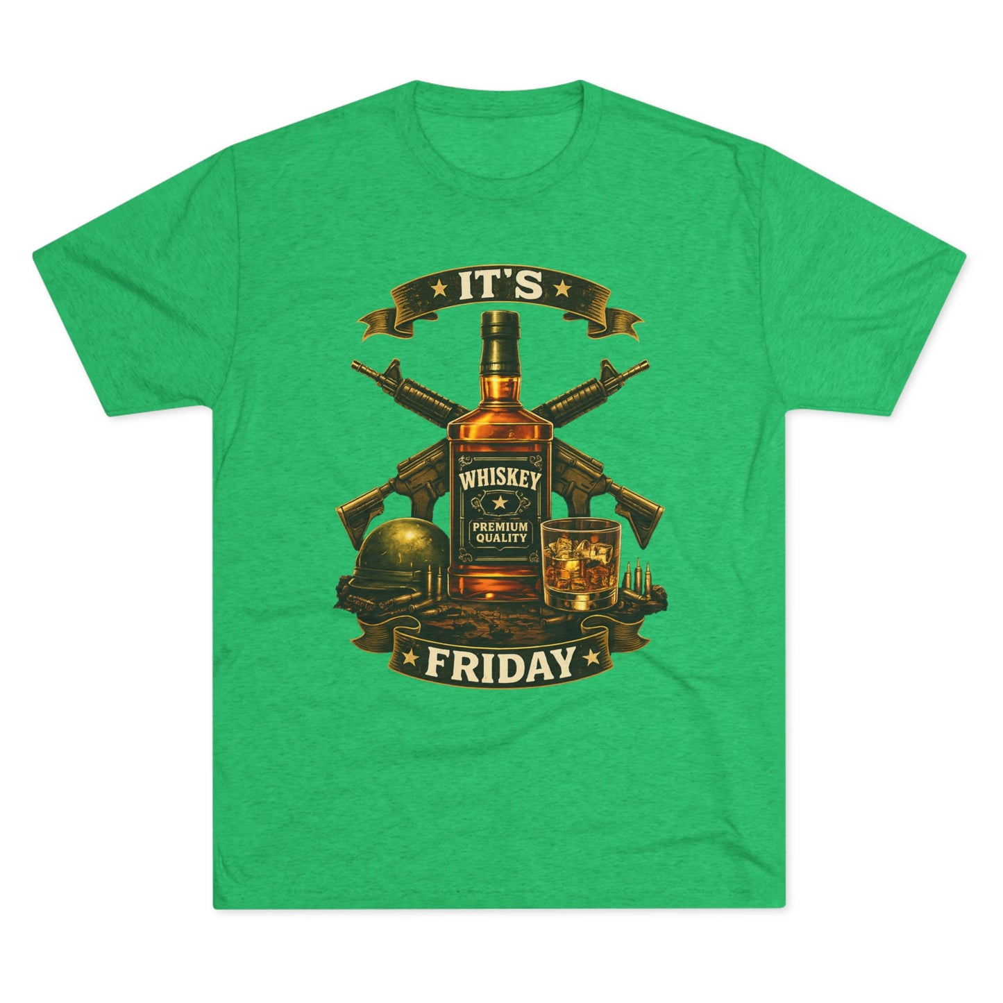 It's Friday Whiskey Tee — FUBAR Military Graphic T‑Shirt