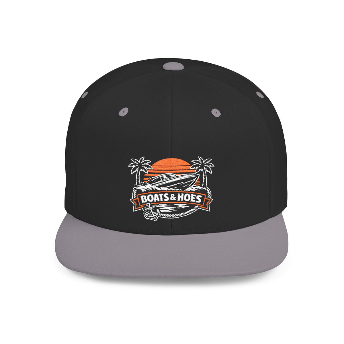 "Boats & Hoes" Tropical Logo Hat