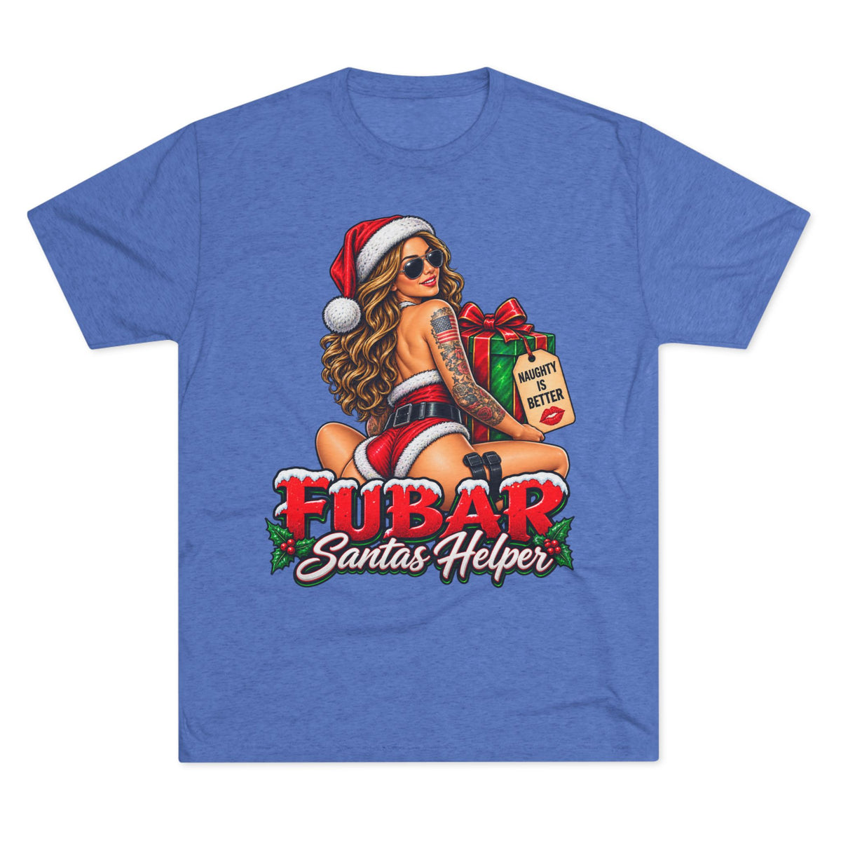 “FUBAR Santa’s Helper” Holiday Pinup Graphic T-Shirt