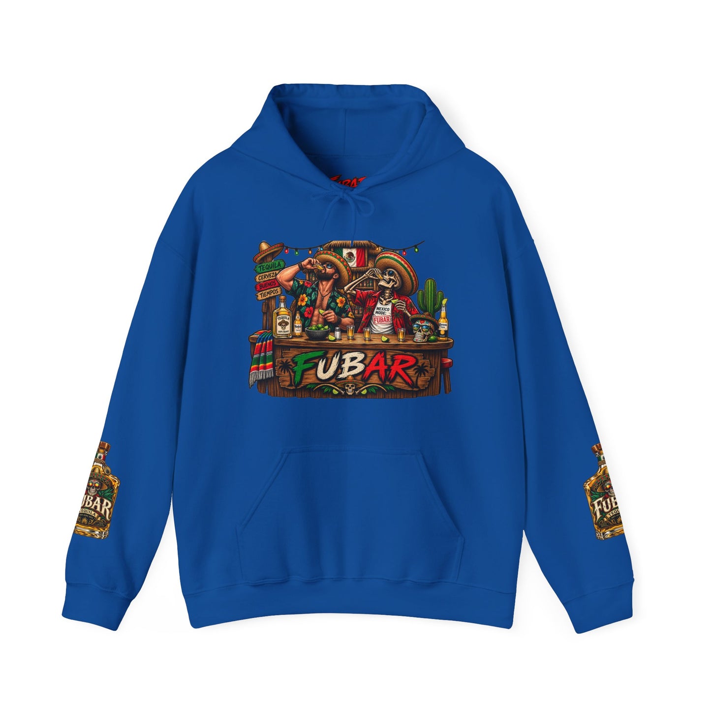 FUBAR Skull Hoodie – Day of the Dead Party Pullover