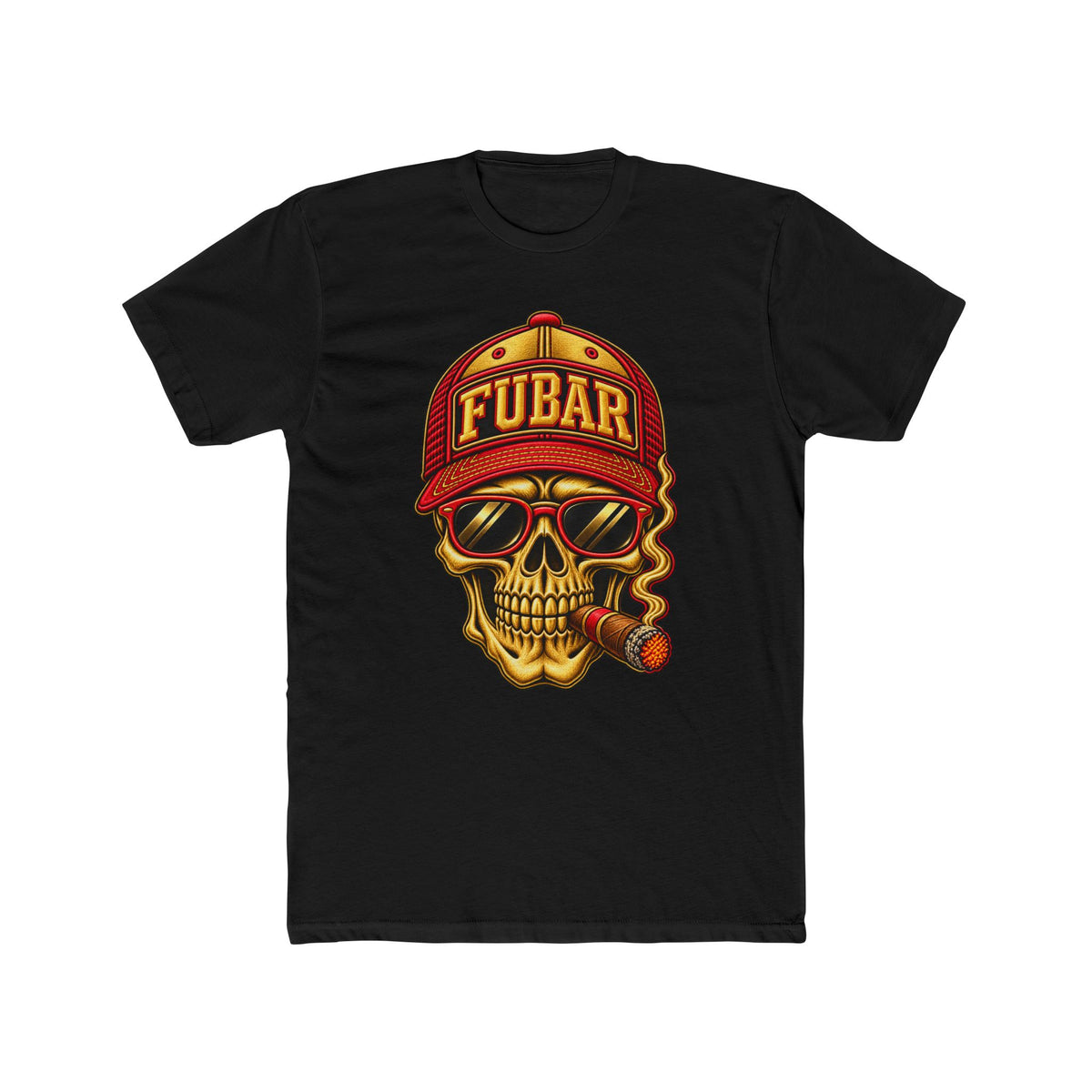Skull Tee — FUBAR Skull Graphic Crew Shirt (Cotton)