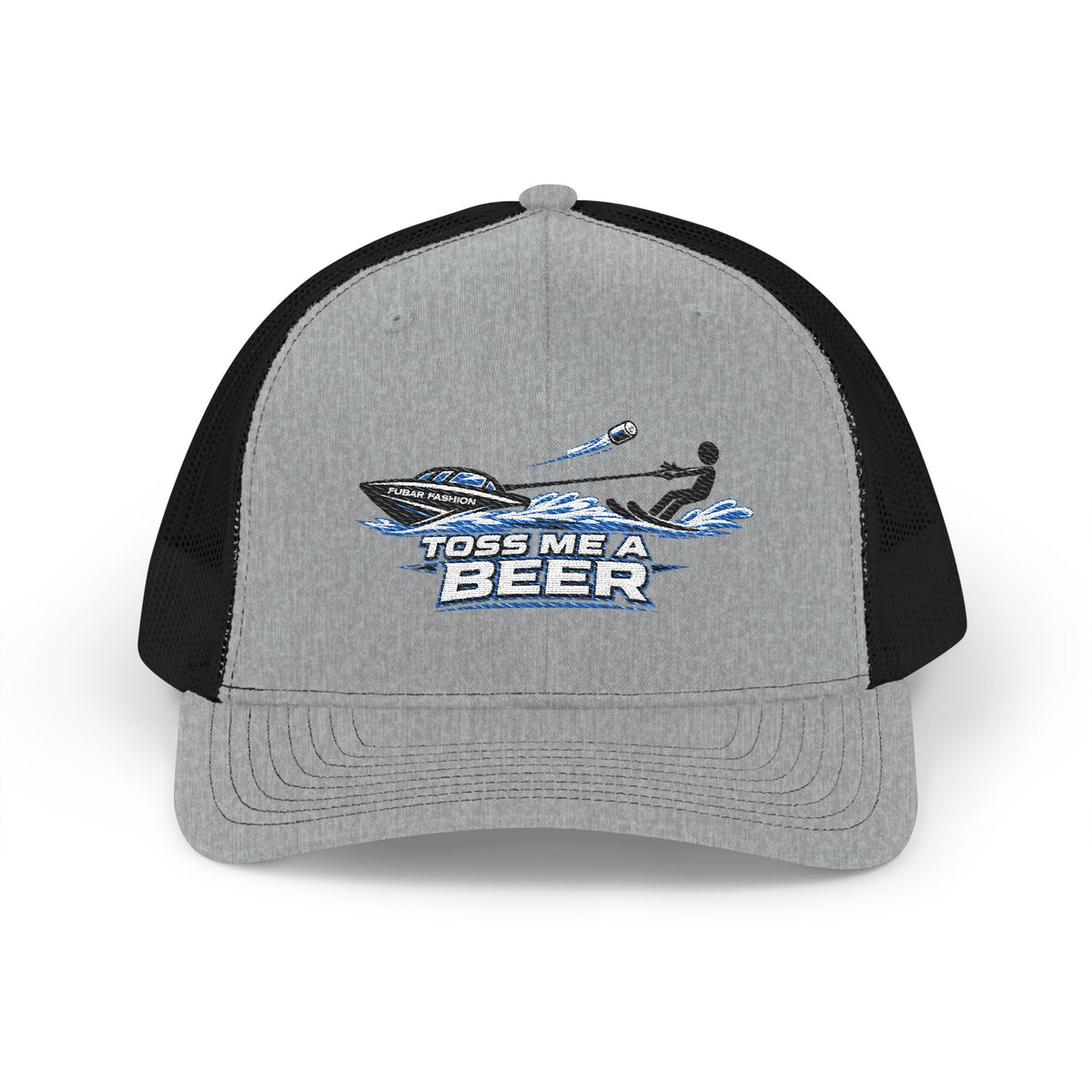 Richardson Toss Me A Beer Trucker Hat – (Embroidered)
