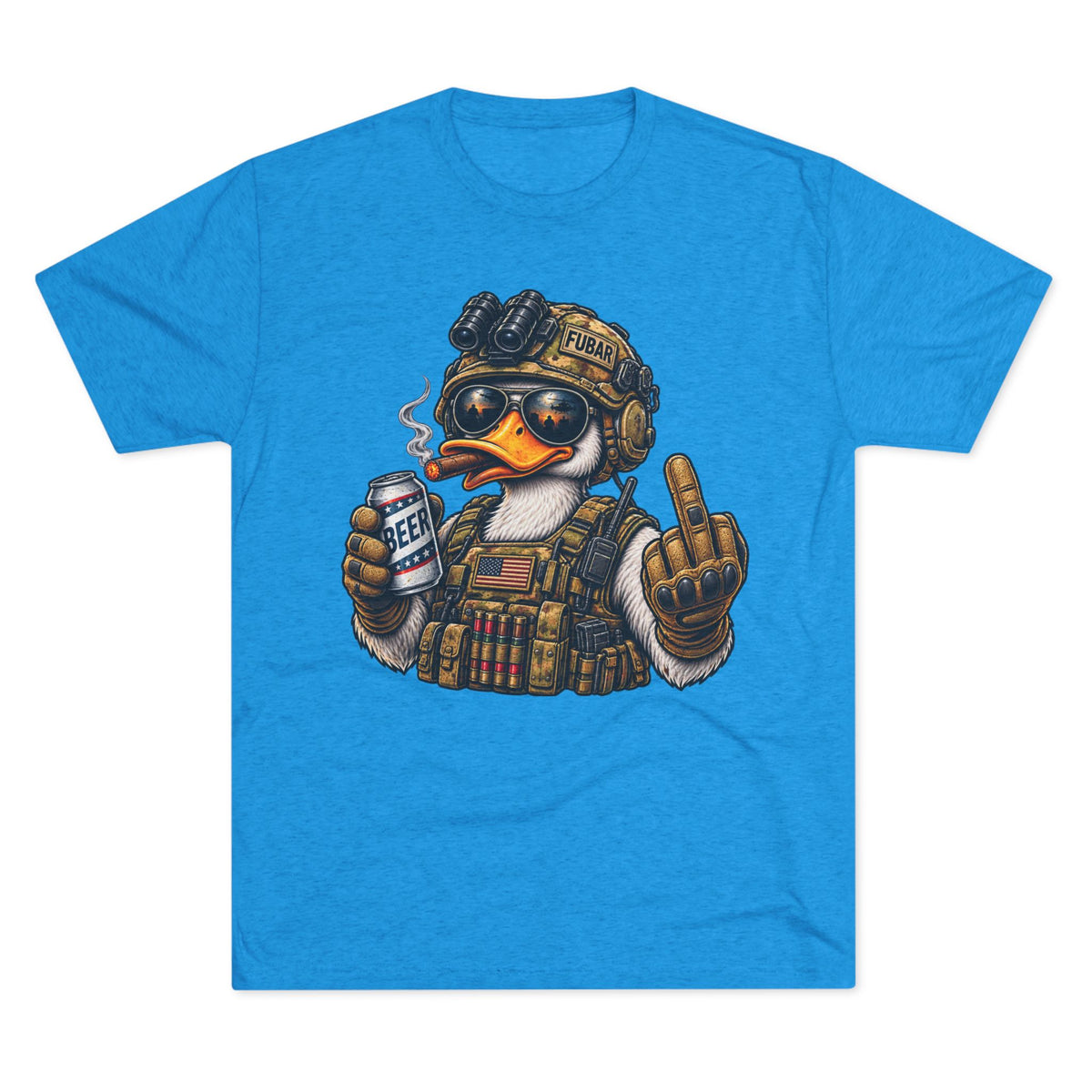 Tactical Duck Graphic Tee with 'FUBAR' Crest