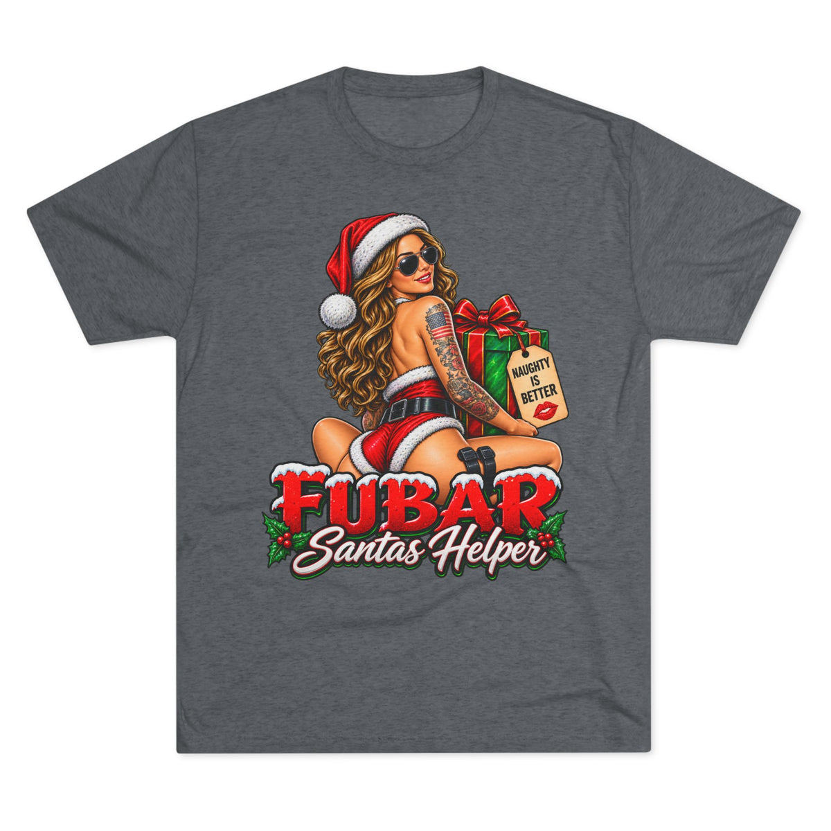 “FUBAR Santa’s Helper” Holiday Pinup Graphic T-Shirt