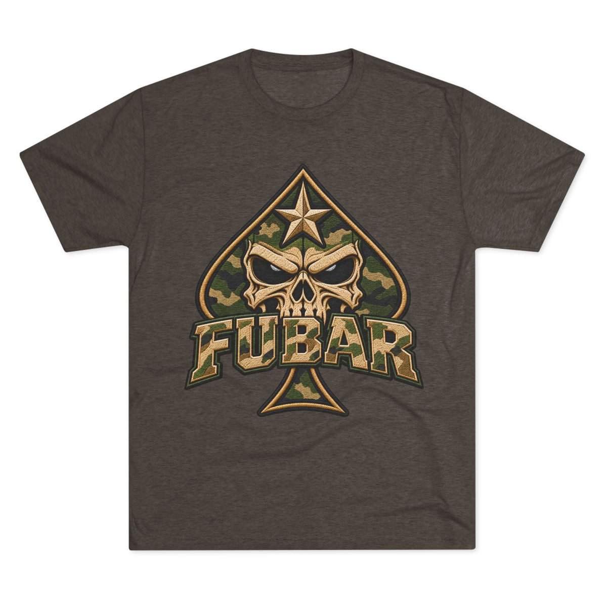 Military Ace Spade Graphic Shirt