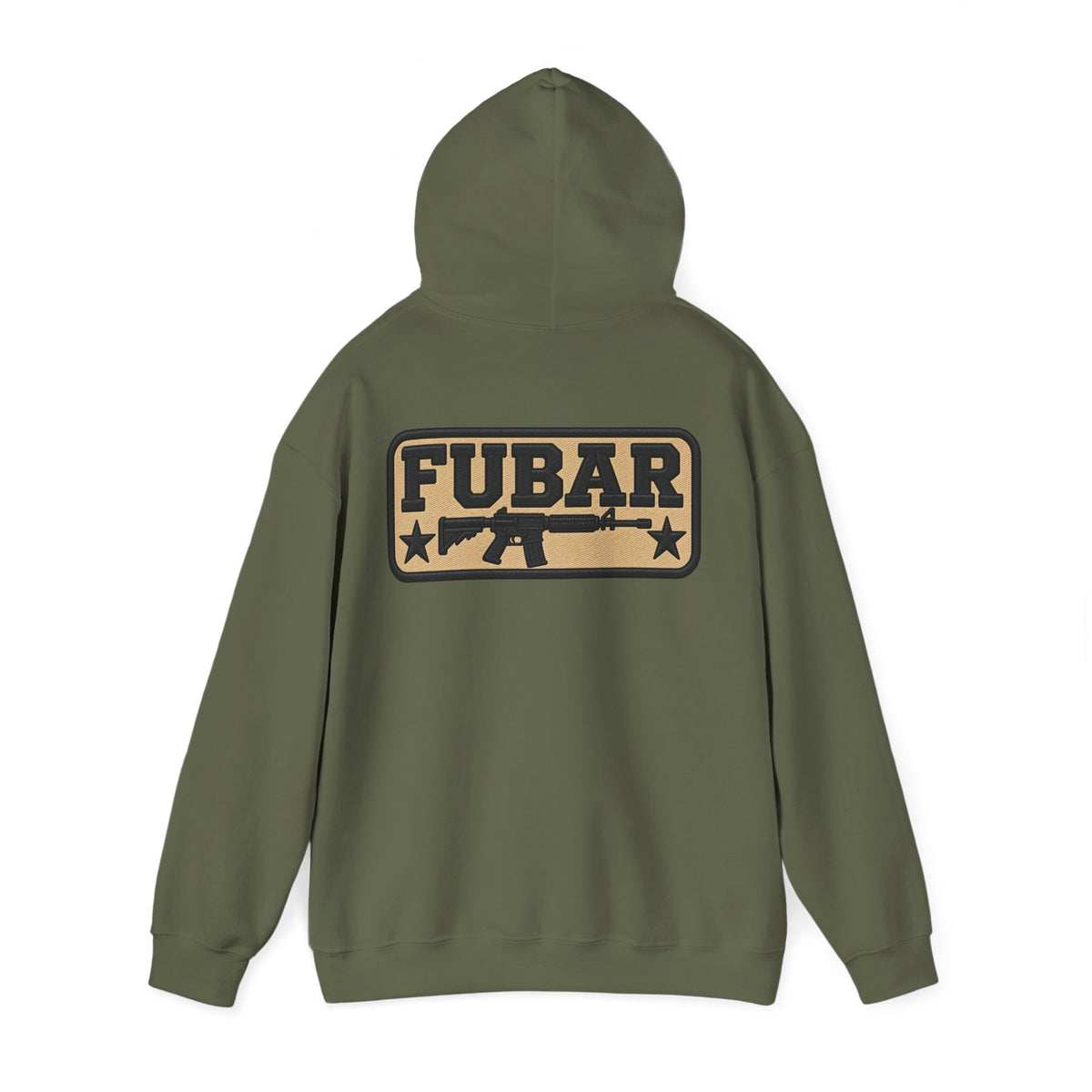 FUBAR Skull Hoodie – Tactical Skull & Rifle Graphic Pullover