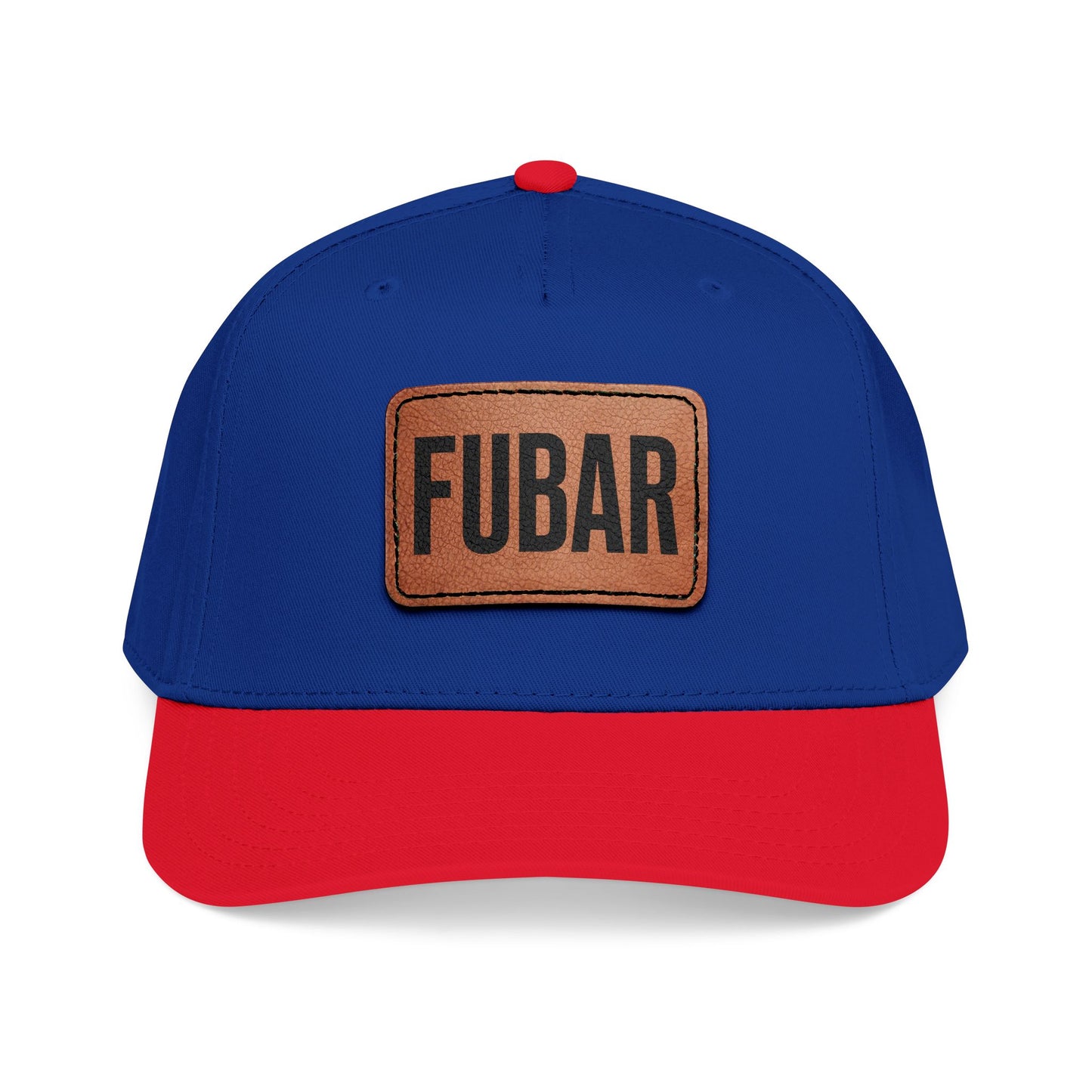 FUBAR Classic Leather Patch Hat