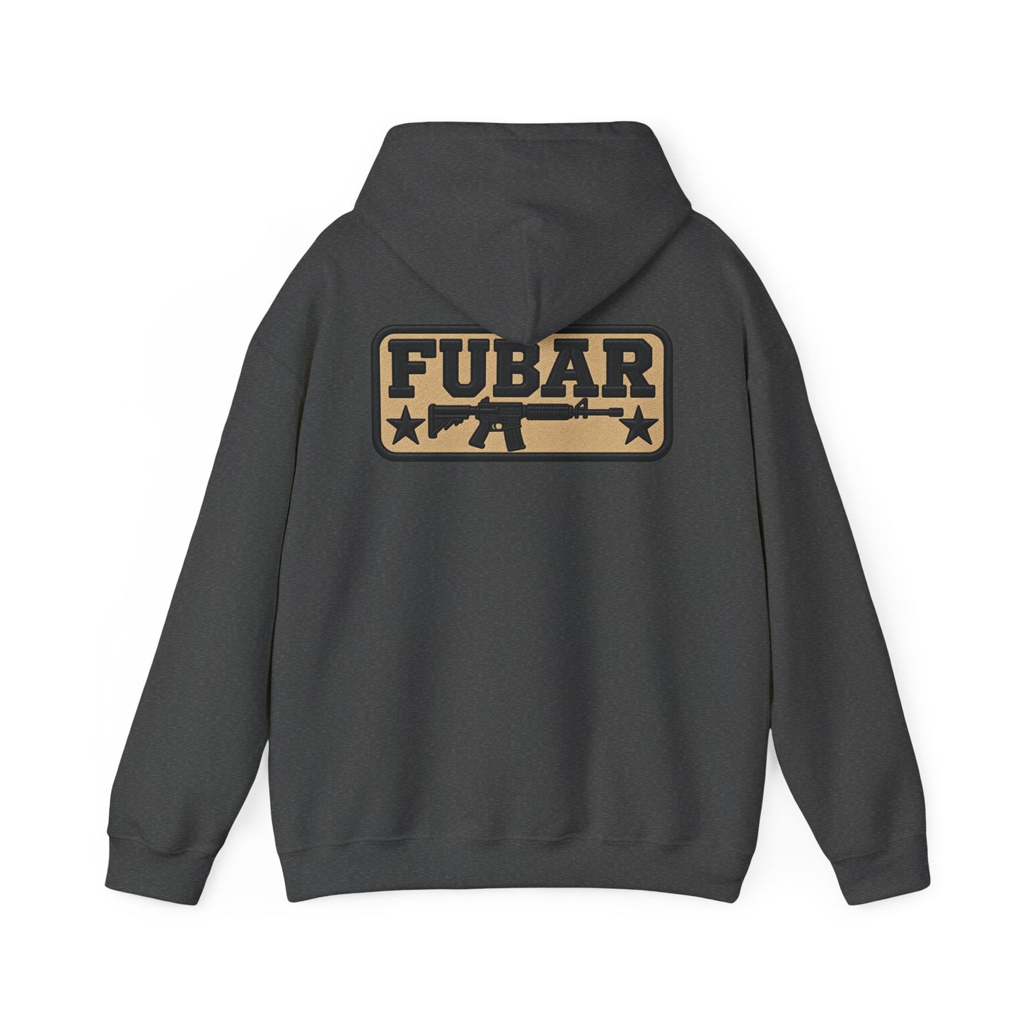 Military-Inspired Gun Graphic Pullover