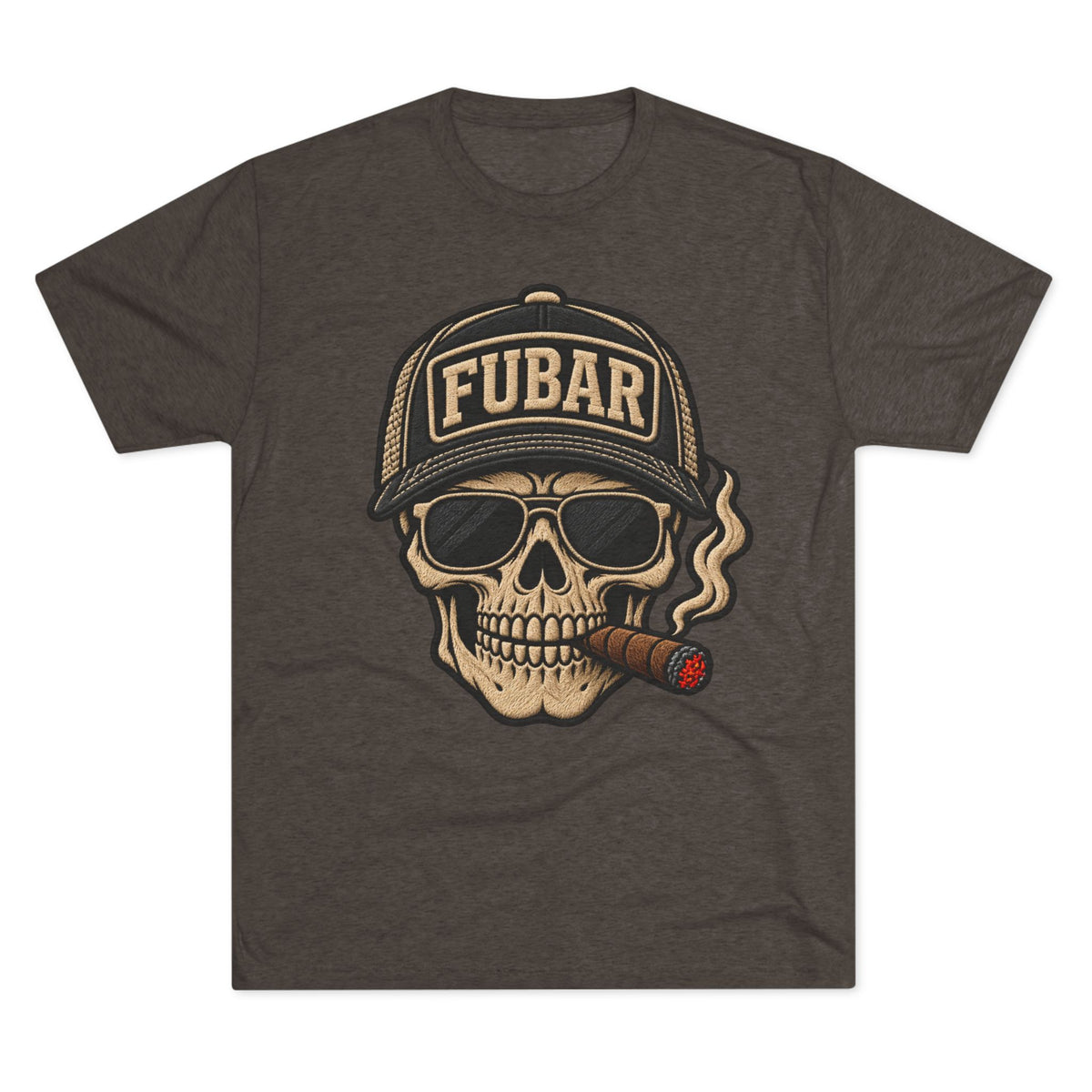 FUBAR Skull Cigar T-Shirt