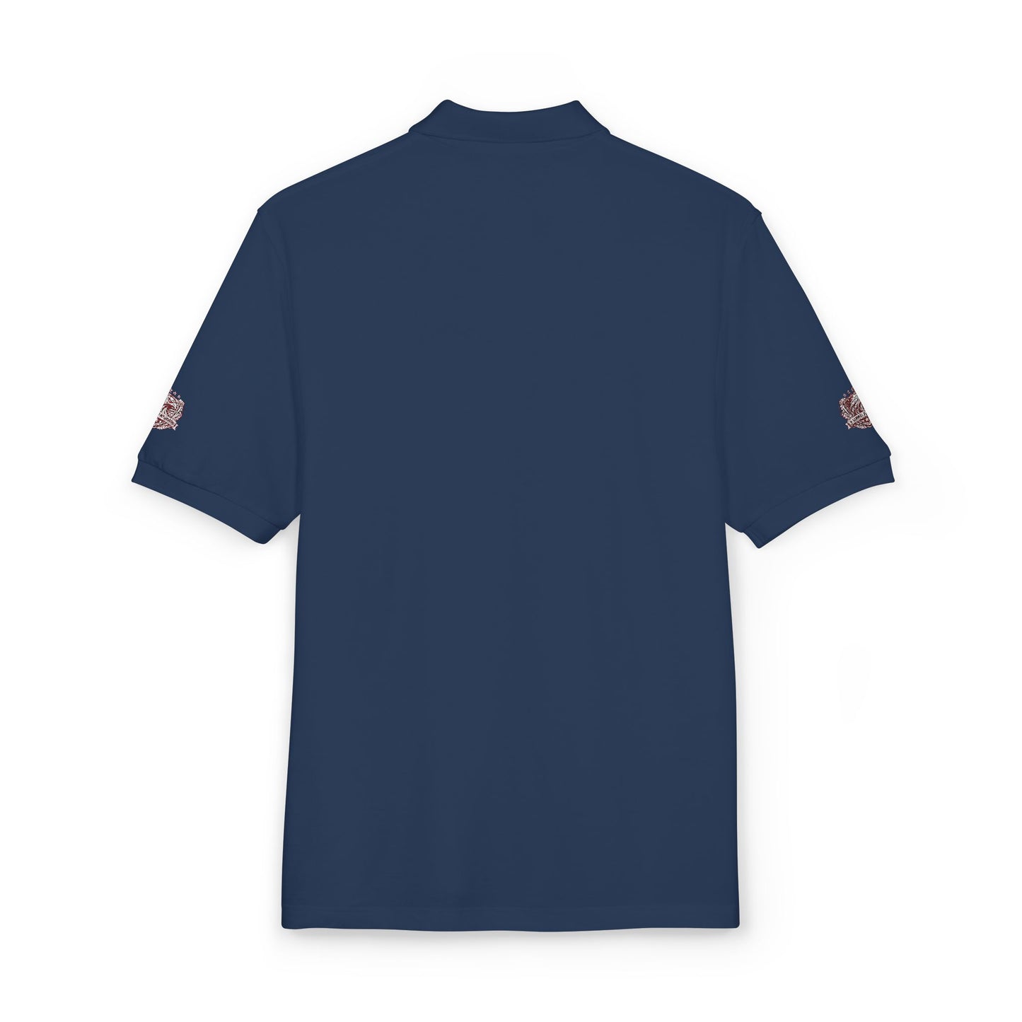 Embroidered American Flag Skull Polo