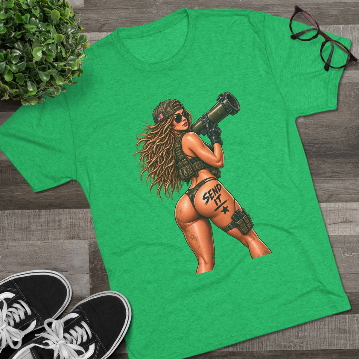 'Send It' RPG Girl & 'Have a Nice Day' Grenade Graphic