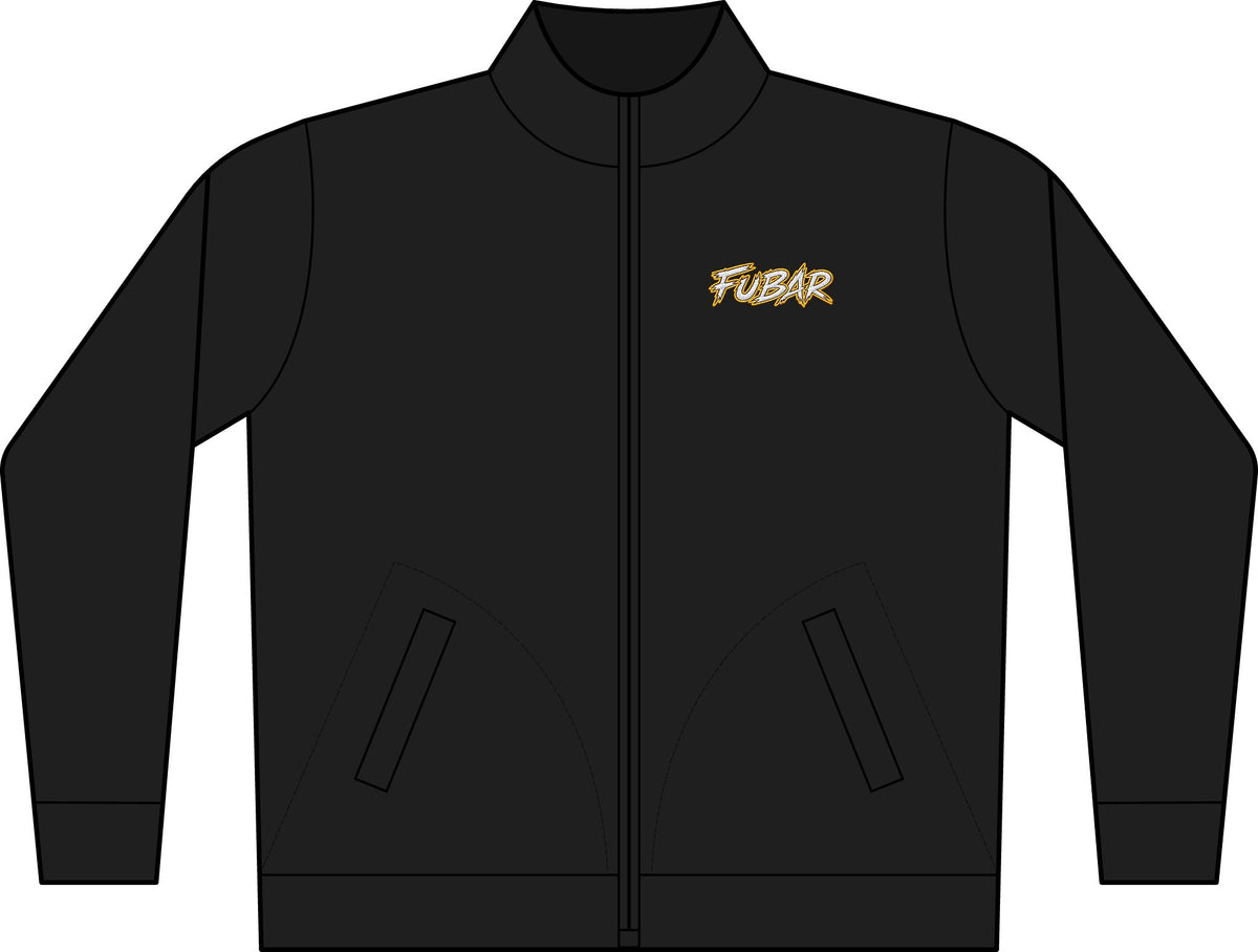 Embroidered Chest Logo Full-Zip Jacket — C-FREE Double Knit